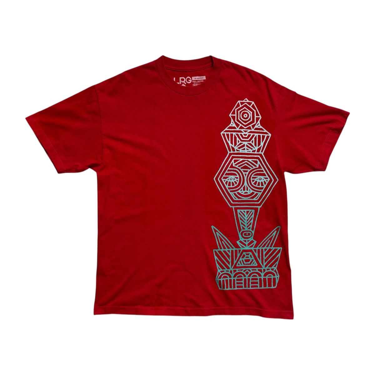 LRG × Vintage Vintage Y2K LRG Tribal T-Shirt Size US XL / EU 56 / 4 - 1 Thumbnail
