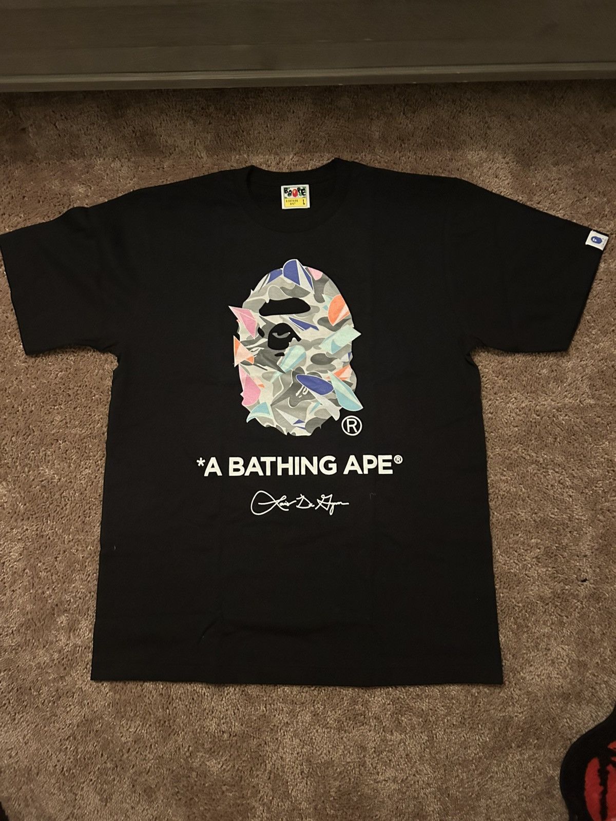 Bape BAPE x LDG Ape Head Tee 'Black' Size US L / EU 52-54 / 3 - 2 Thumbnail