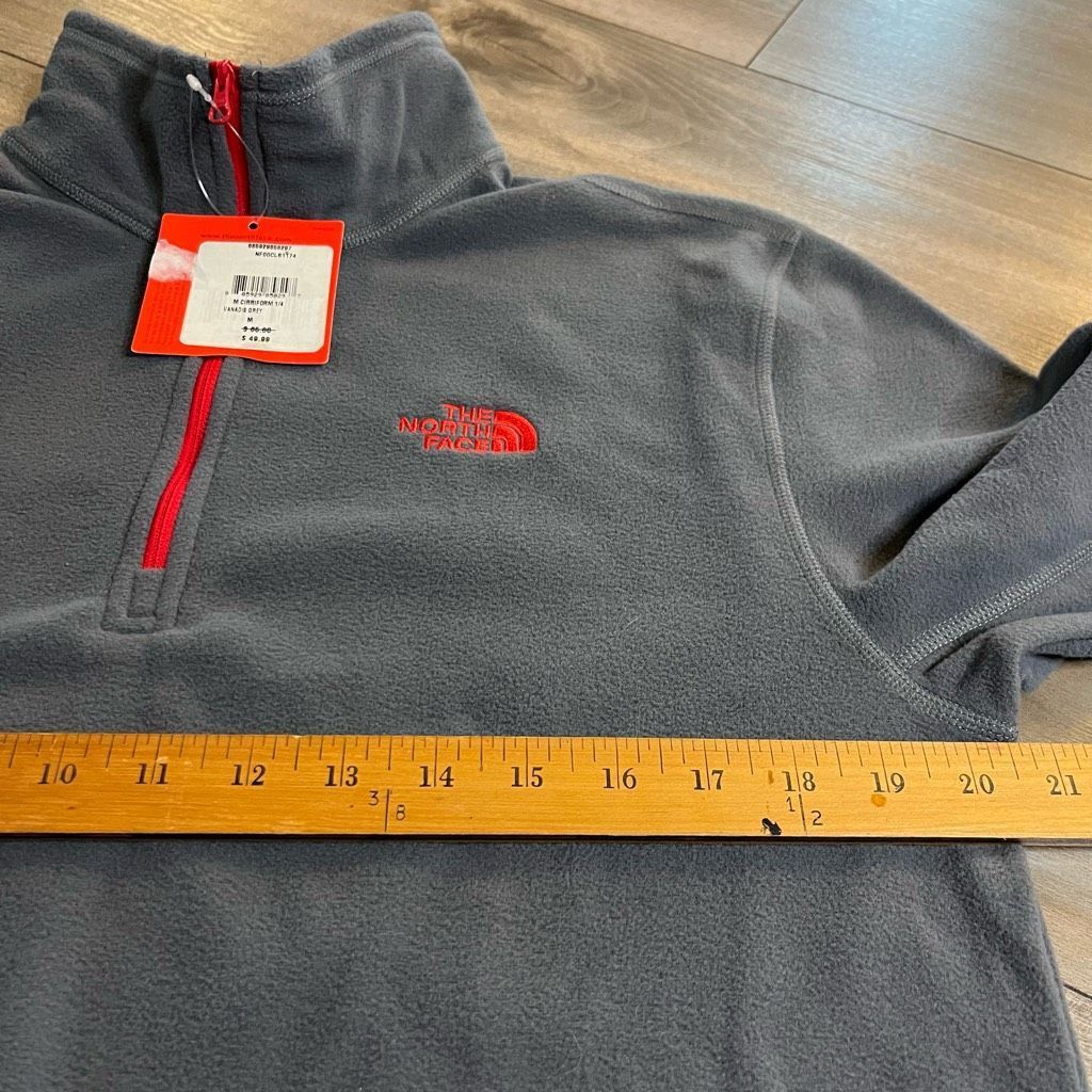 The North Face North Face Grey Athletic Quarterzip Jacket Men Medium -NWT Size US M / EU 48-50 / 2 - 6 Thumbnail