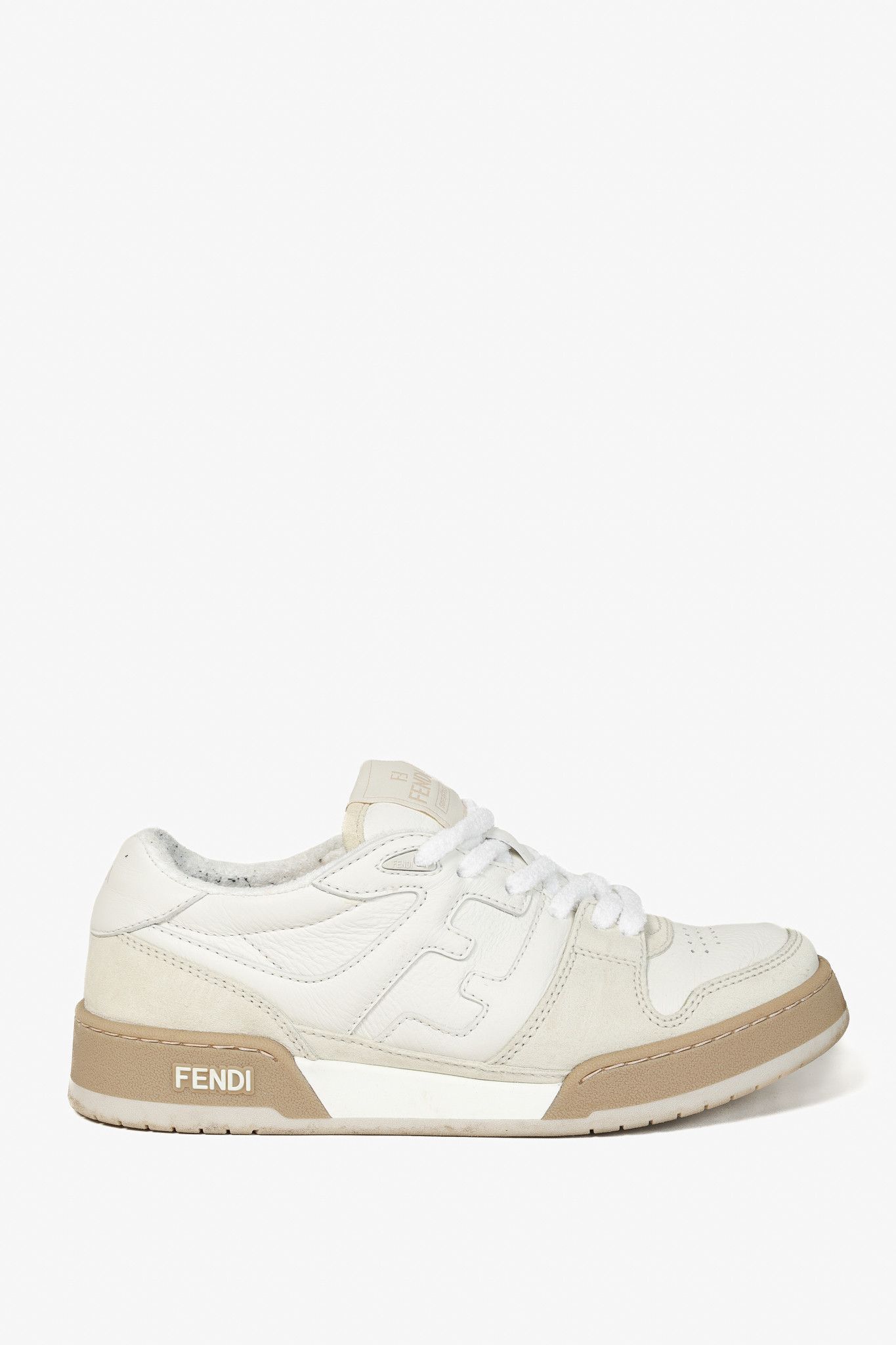 Fendi Fendi Match FF Logo Low-Top Sneaker in Suede and Leather Size US 8 / IT 38 - 1 Thumbnail