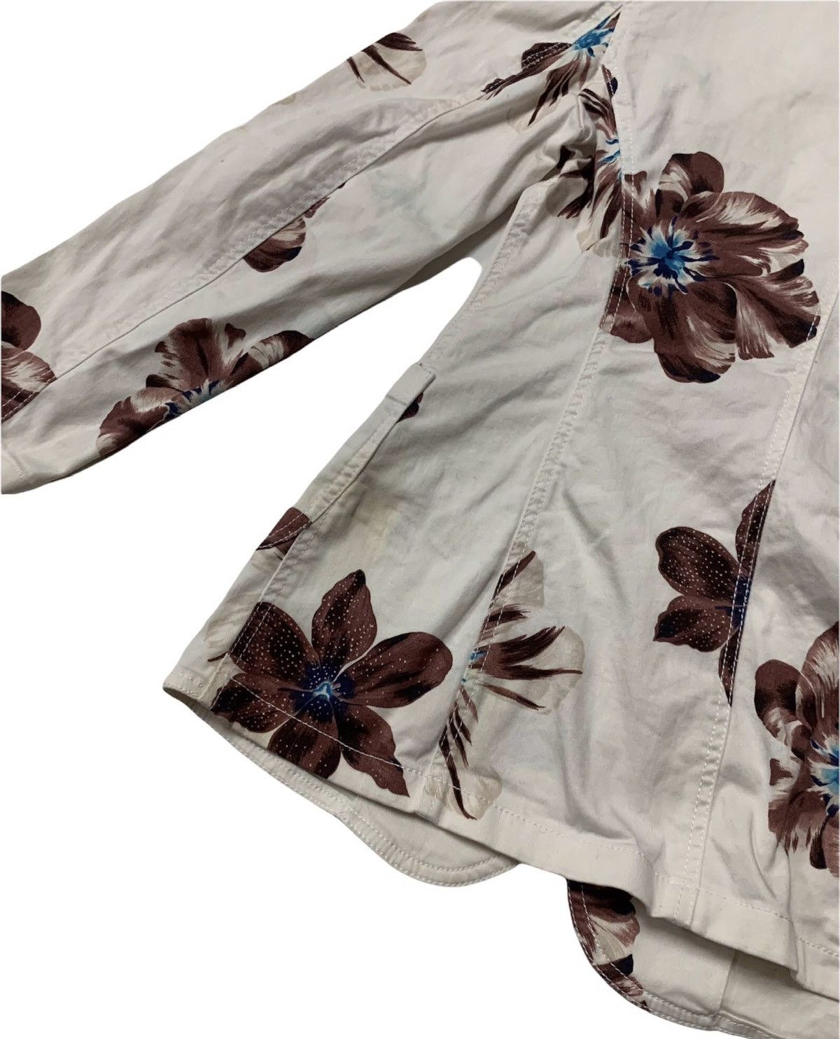 Kenzo × Vintage STEAL💥 VTG Kenzo Floral Art Blazer for Women Size M / US 6-8 / IT 42-44 - 9 Thumbnail
