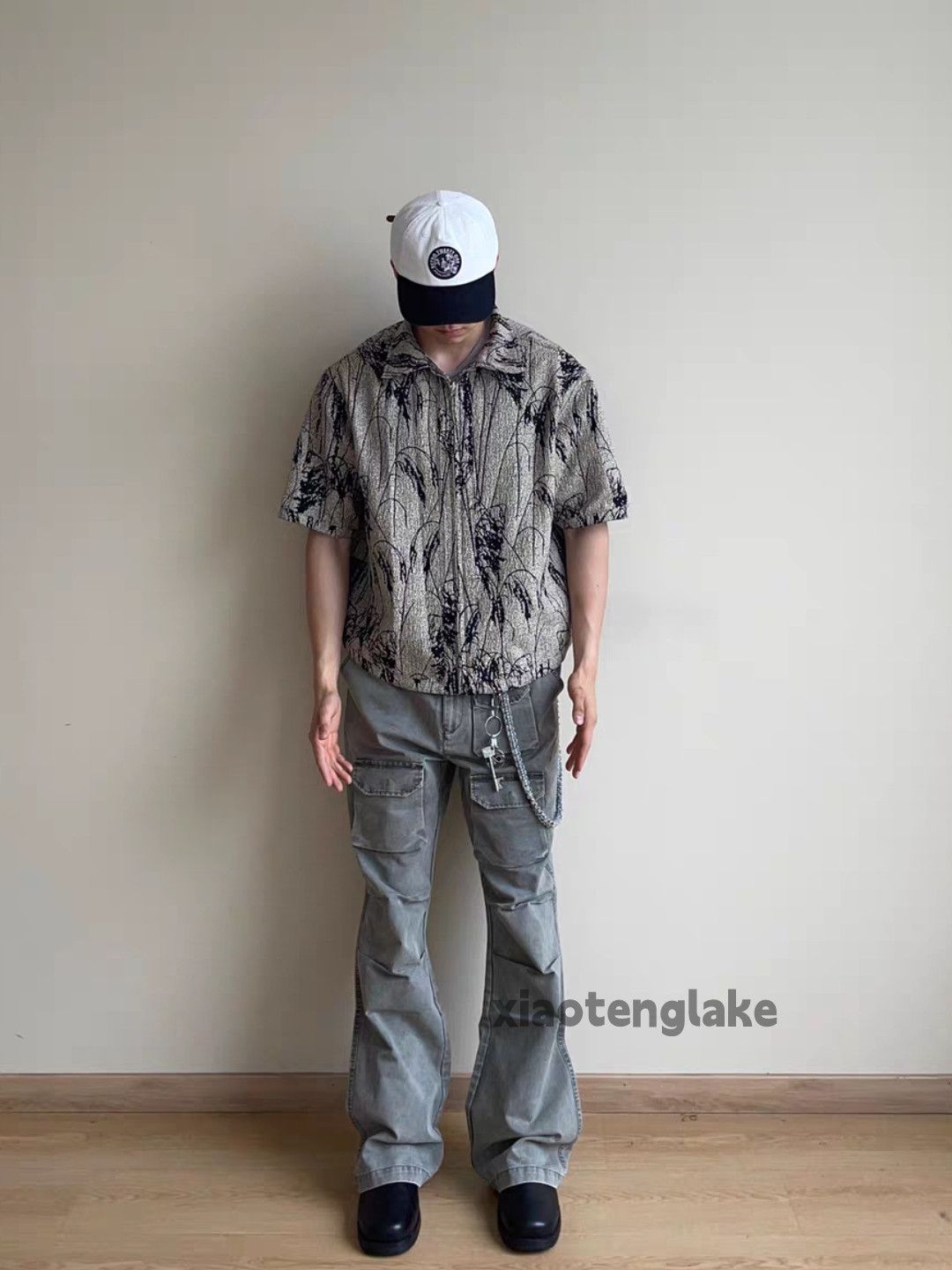 Vintage Unisex outdoor sports cargo zipper pattern yuppie shirt Size US XL / EU 56 / 4 - 6 Thumbnail