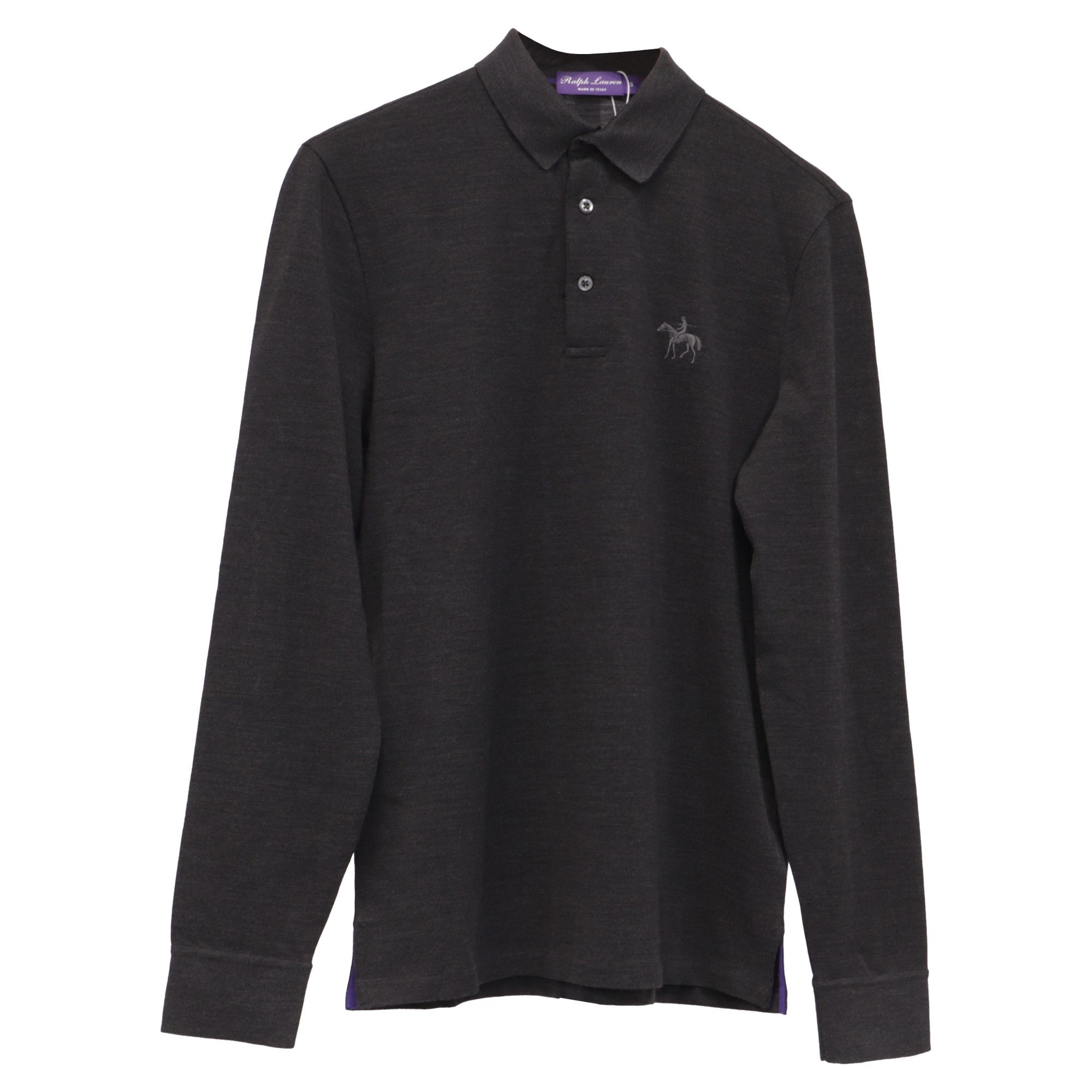 Ralph Lauren Ralph Lauren Purple Label Logo-Embroidered Polo Shirt in Gre Size US XS / EU 42 / 0 - 1 Thumbnail
