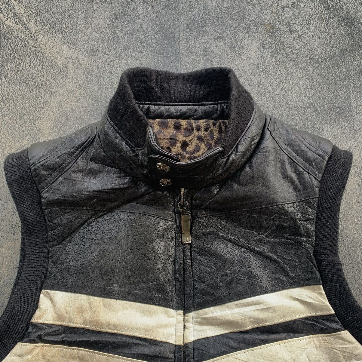 Japanese Brand × Le Grande Bleu (L.G.B.) × Roen Roen Leather Vest Thinsulate Insulation Size US S / EU 44-46 / 1 - 6 Thumbnail