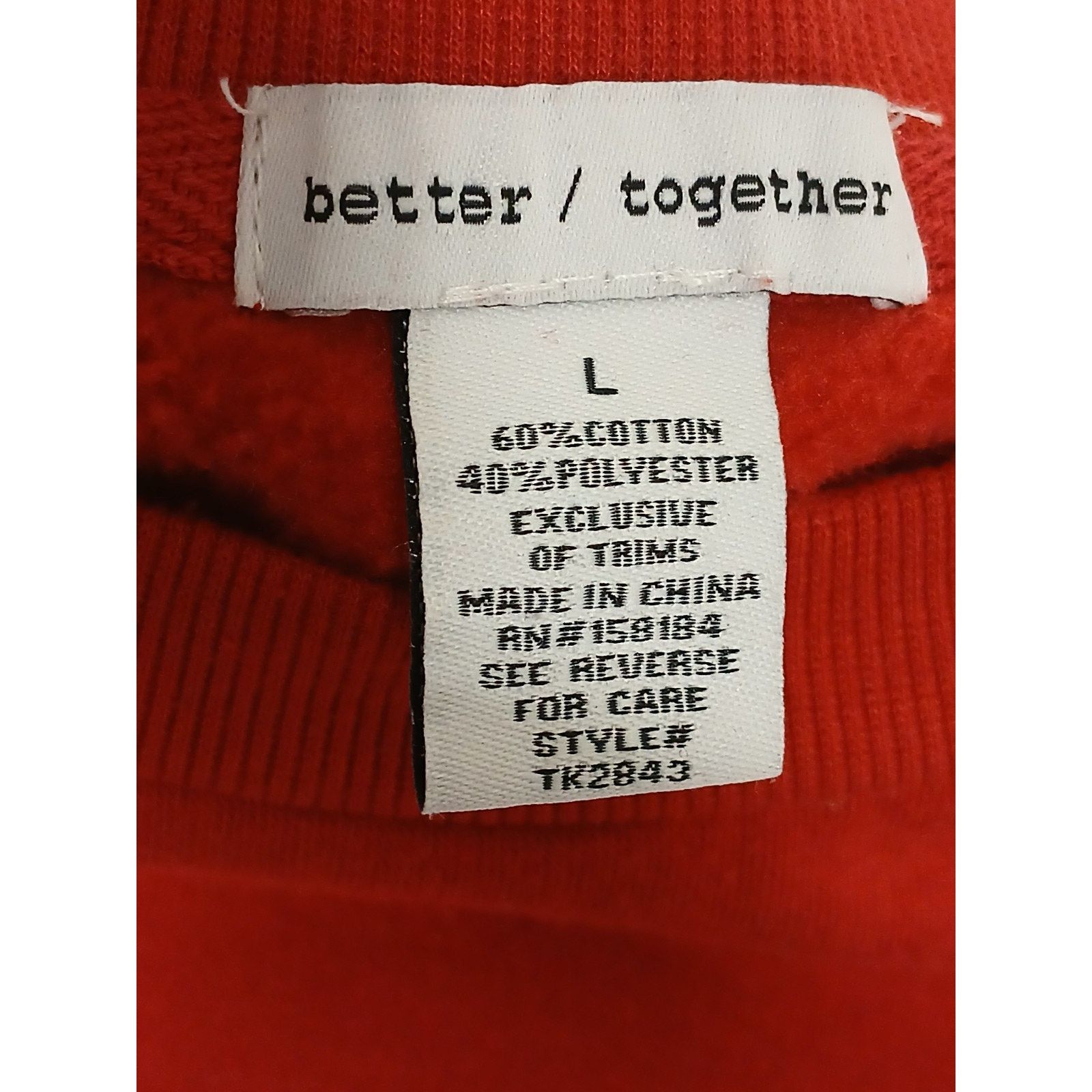 & Other Stories Better Together Red Chicago Illinois Pullover Sweatshirt Size L / US 10 / IT 46 - 10 Thumbnail
