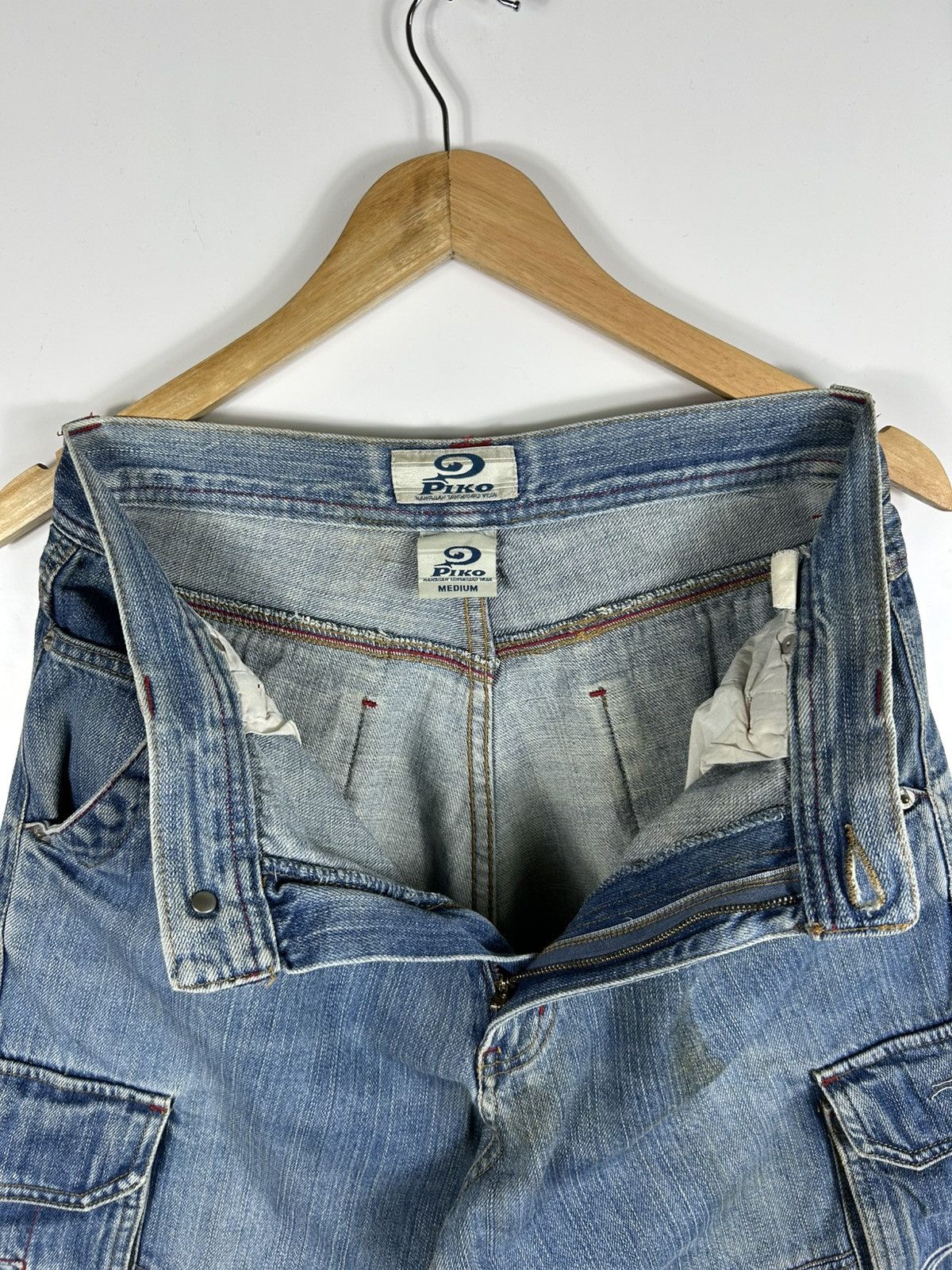Vintage ⚡️Vintage Piko Hawaiian Cargo Loose Denim Size US 31 - 8 Thumbnail