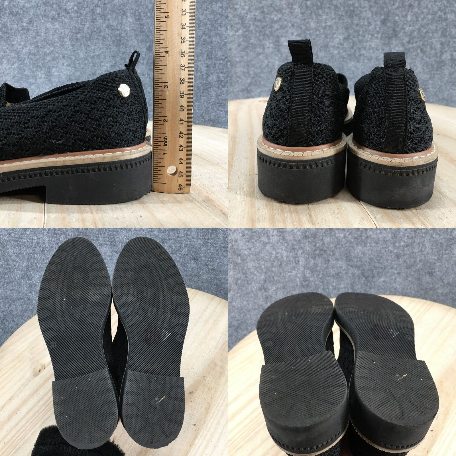Vintage 8 Days Cklass Shoes Womens 6 Casual Loafers Comfort Black Fabric Slip On Low Top Size M / US 6-8 / IT 42-44 - 9 Thumbnail