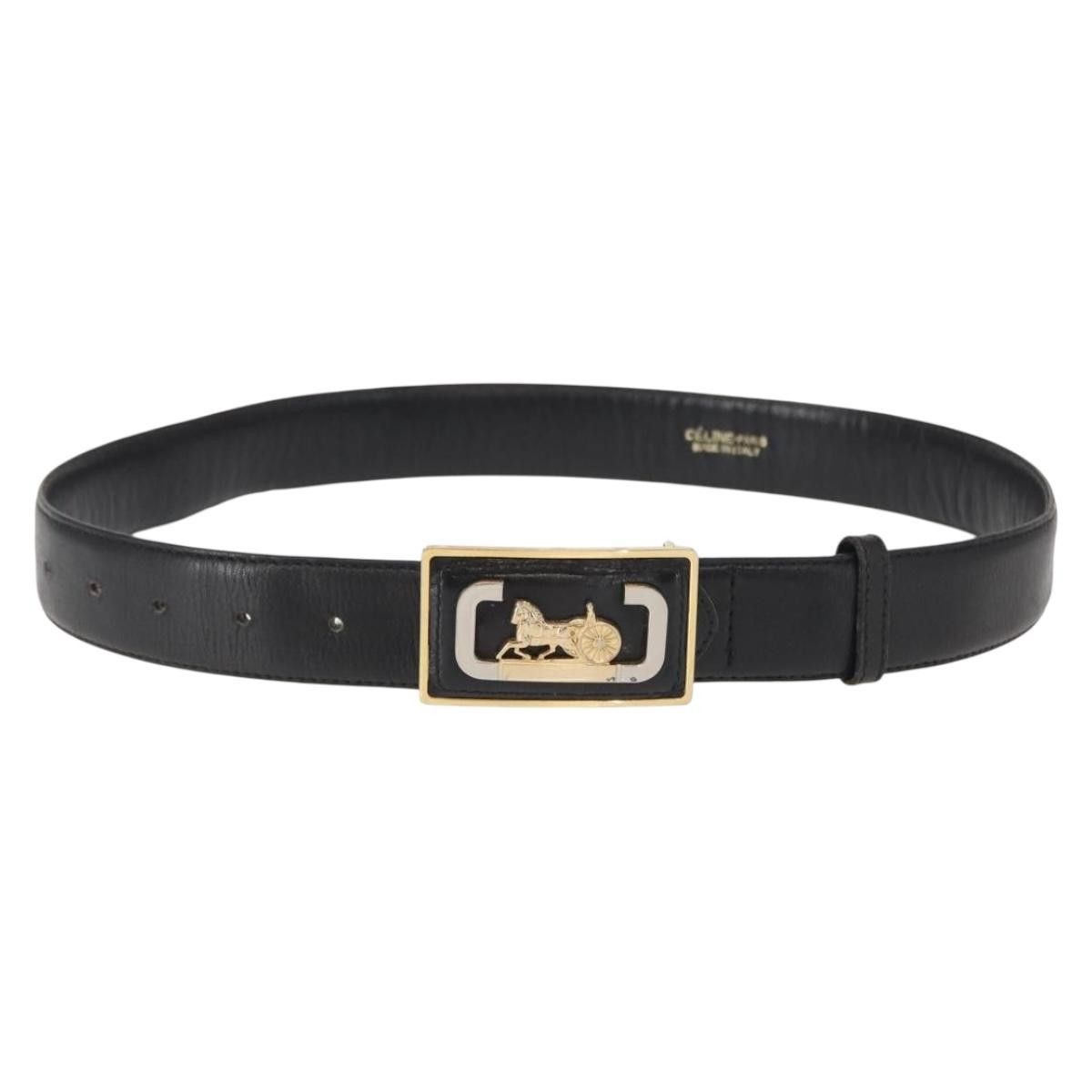 Celine Celine Belt Leather with Metal Size ONE SIZE - 1 Thumbnail