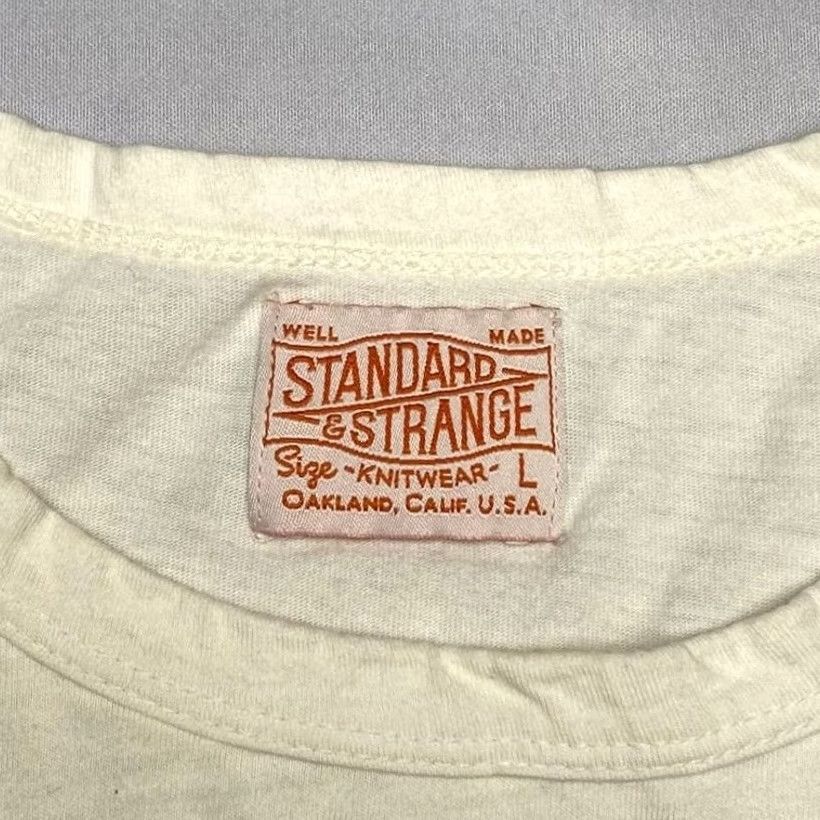 Vintage Standard & Strange Freenote Cloth Co Shirt Men's Large White Made in USA Short Sleeve Size US L / EU 52-54 / 3 - 4 Thumbnail
