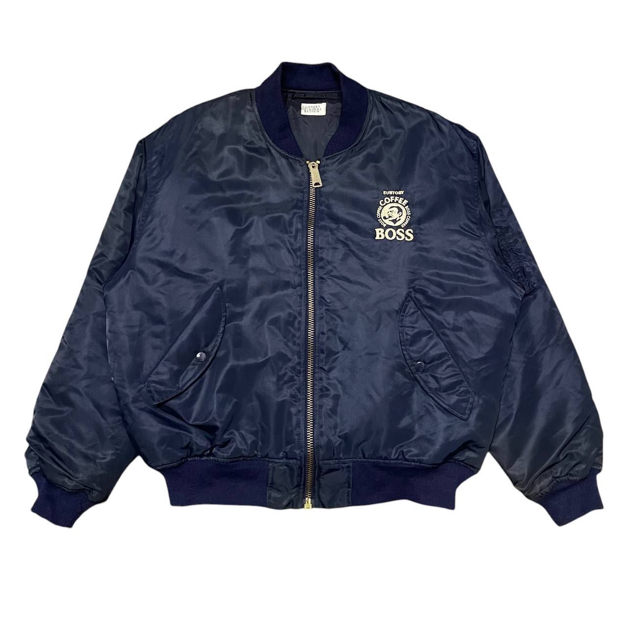 Japanese Brand Vintage Suntory Coffee Boss Embroidered Bomber Jacket Size US L / EU 52-54 / 3 - 3 Thumbnail