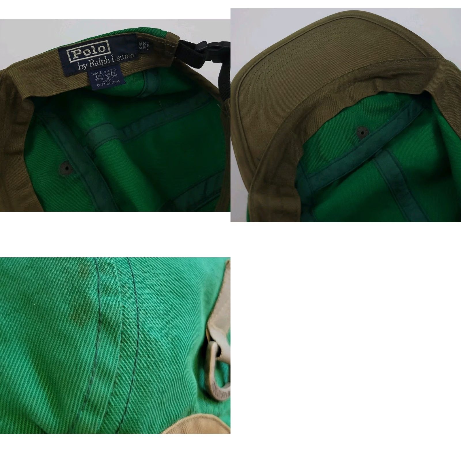 Polo Ralph Lauren VINTAGE Polo Ralph Lauren Pocket Long Bill Hat USA RL USA Baseball Cap Adjustable Men Green 90s Polo Ralph Lauren Baseball Cap Mens Size US M / EU 48-50 / 2 - 8 Thumbnail