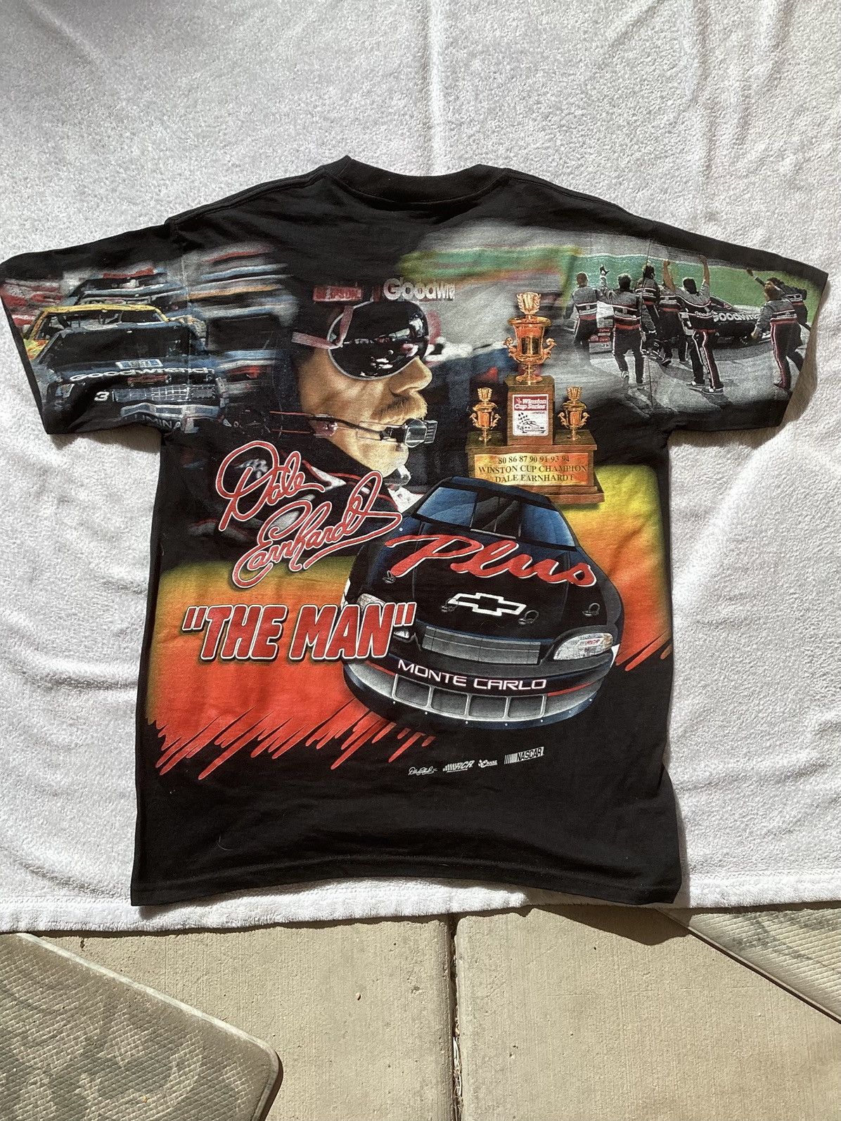 NASCAR Vintage Dale Earnhardt evolution of the man AOP NASCAR TEE Size US M / EU 48-50 / 2 - 3 Thumbnail