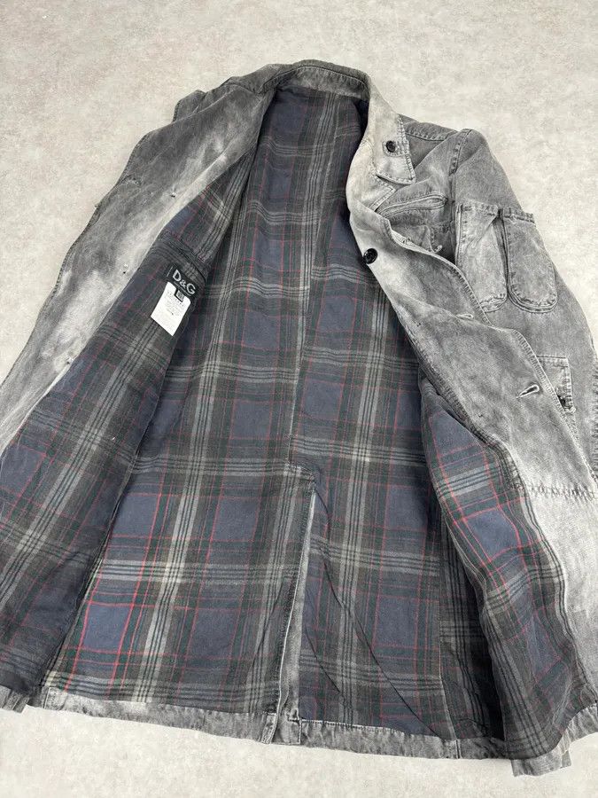 Dolce & Gabbana AW2003 Dolce & Gabbana Cargo Utility Pockets Faded Grey Jacket Size US L / EU 52-54 / 3 - 6 Thumbnail