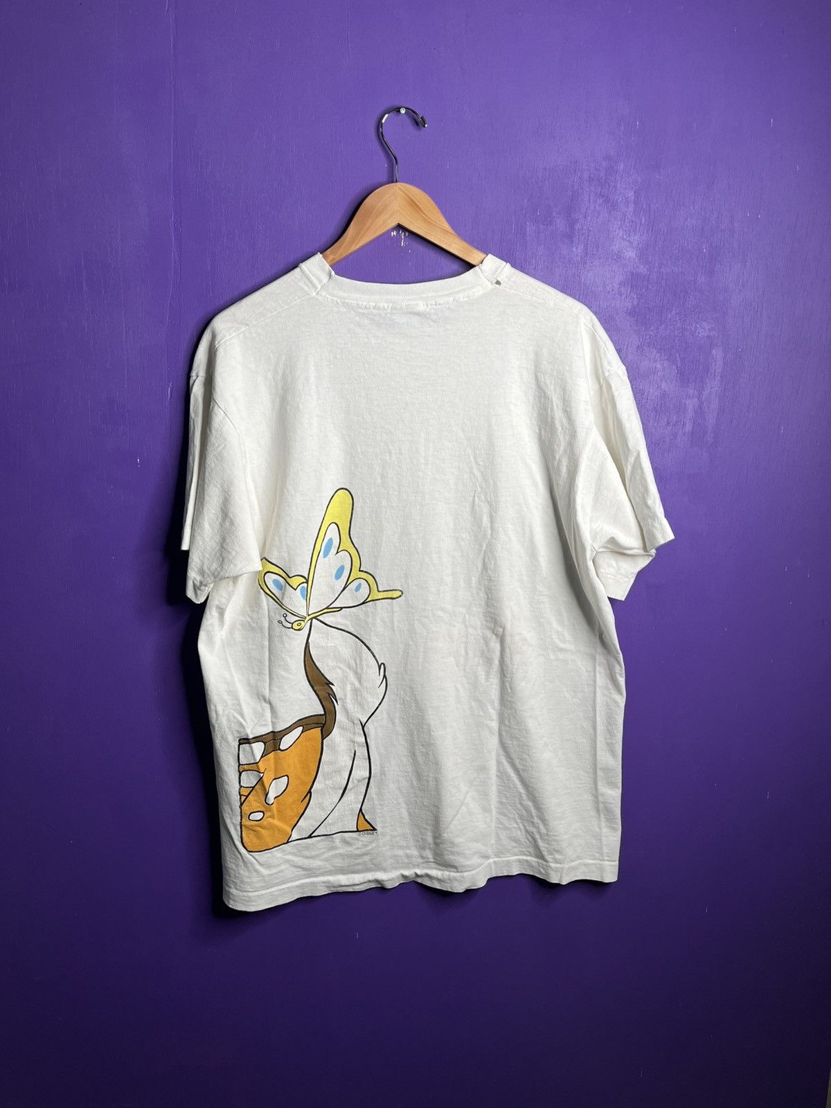Disney × Vintage Vintage 90s Disney Bambi big print t-shirt Size US XL / EU 56 / 4 - 2 Thumbnail