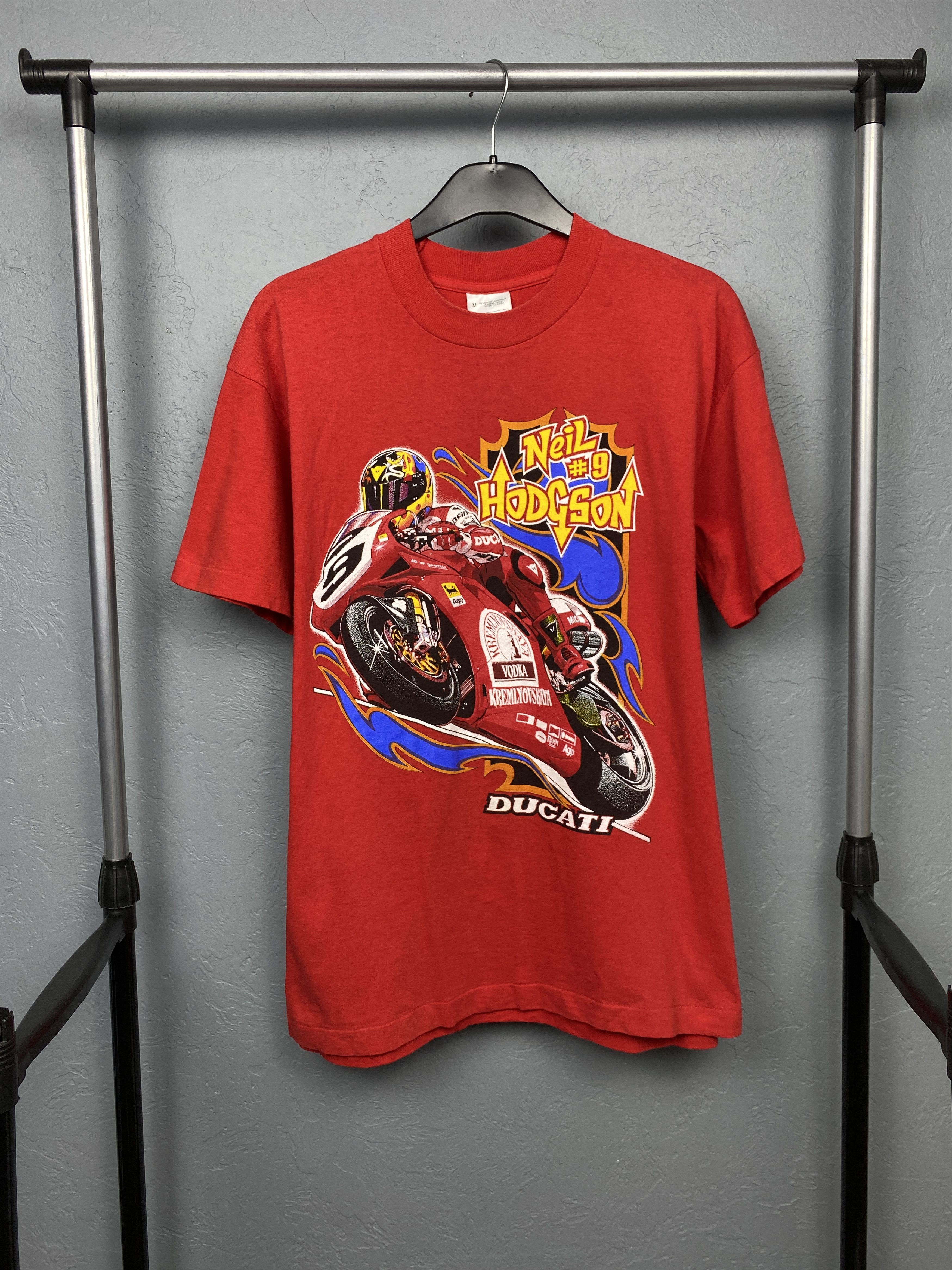 Ducati × Vintage Ducati Neil Hodgson Vintage Mens Crew Neck T-Shirt Size US M / EU 48-50 / 2 - 1 Thumbnail