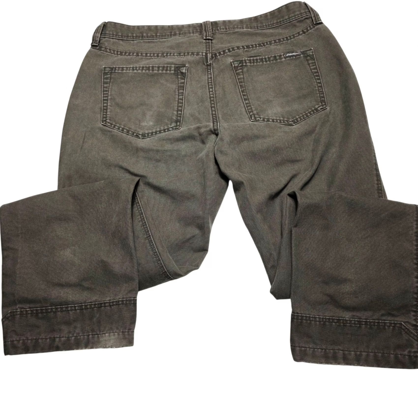 Eddie Bauer Eddie Bauer Denim Pants 34x30 Gray Straight Leg 5-Pocket Flat Front Regular Mens Casual Business Vintage: No Size US 31 - 2 Thumbnail