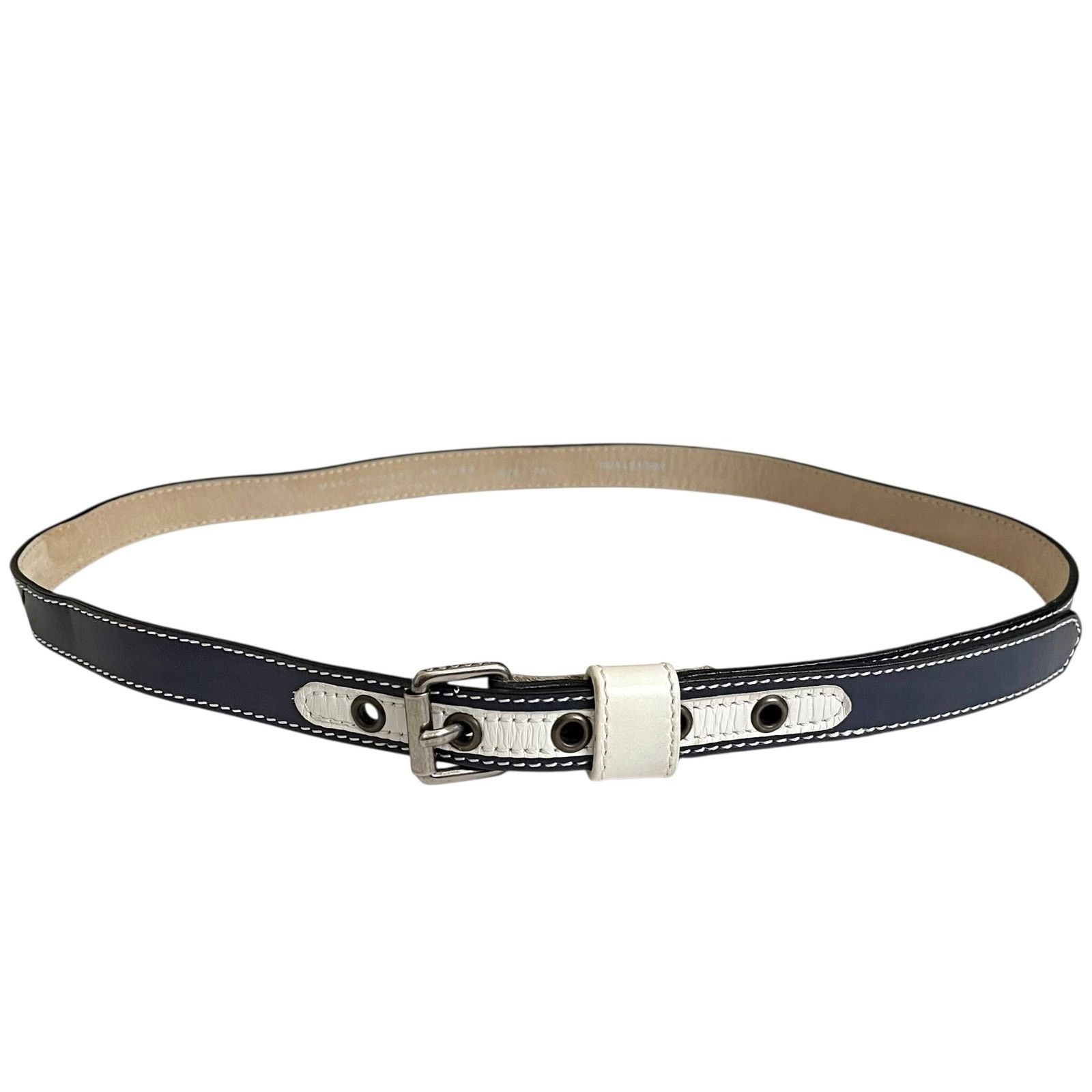 Marc by Marc Jacobs Marc by Marc Jacobs Fall 2008 Colorblock Leather Slim Belt Size ONE SIZE - 2 Thumbnail