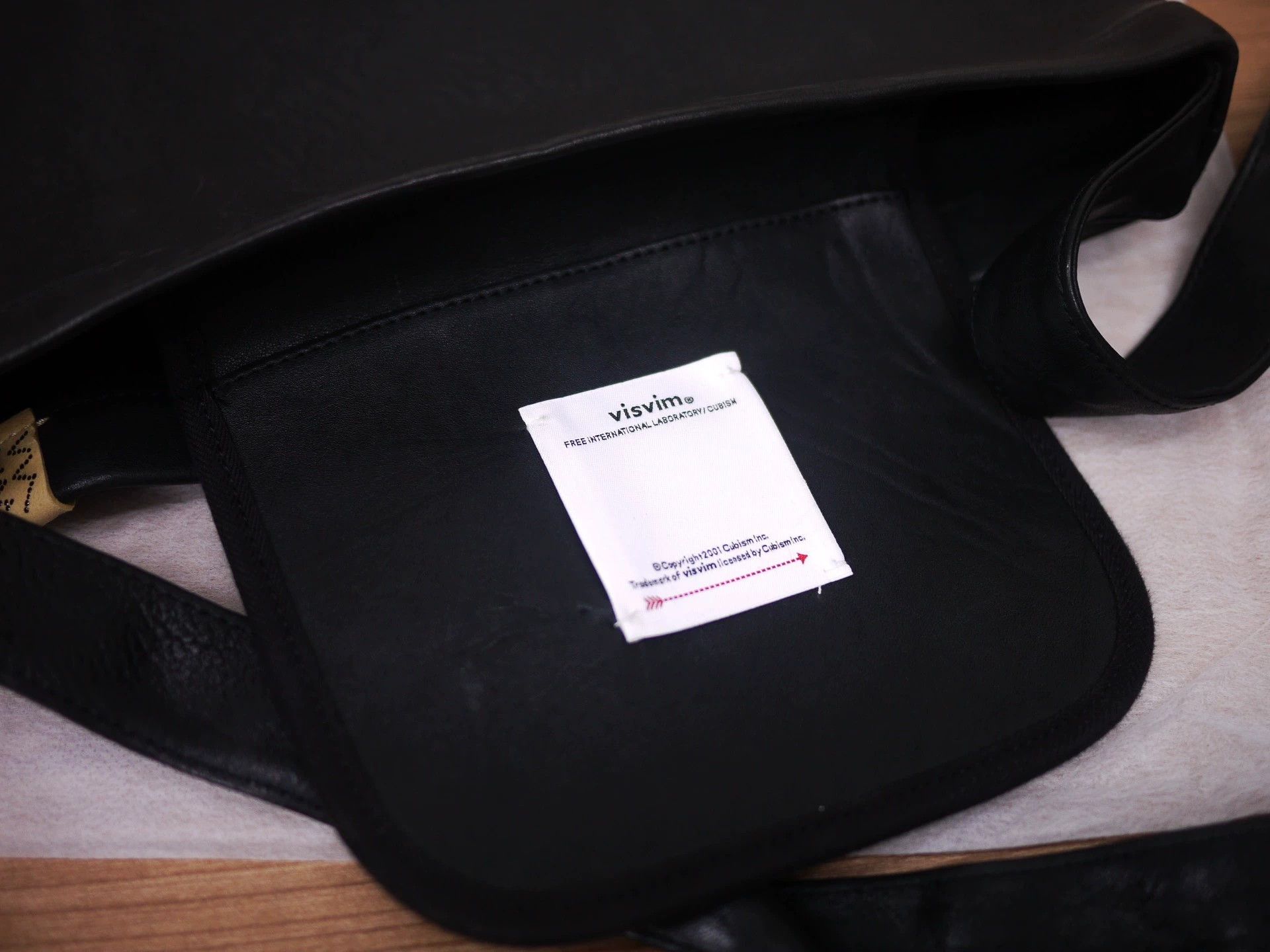 Visvim VISVIM 24AW Leather Musette Bag DMGD Black Size ONE SIZE - 5 Thumbnail