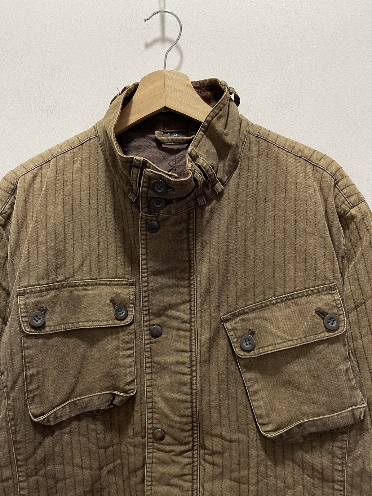 In The Attic FADED IN THE ATTIC MULTIPOCKET STRIPED JAPAN STYLE JACKET Size US S / EU 44-46 / 1 - 2 Thumbnail