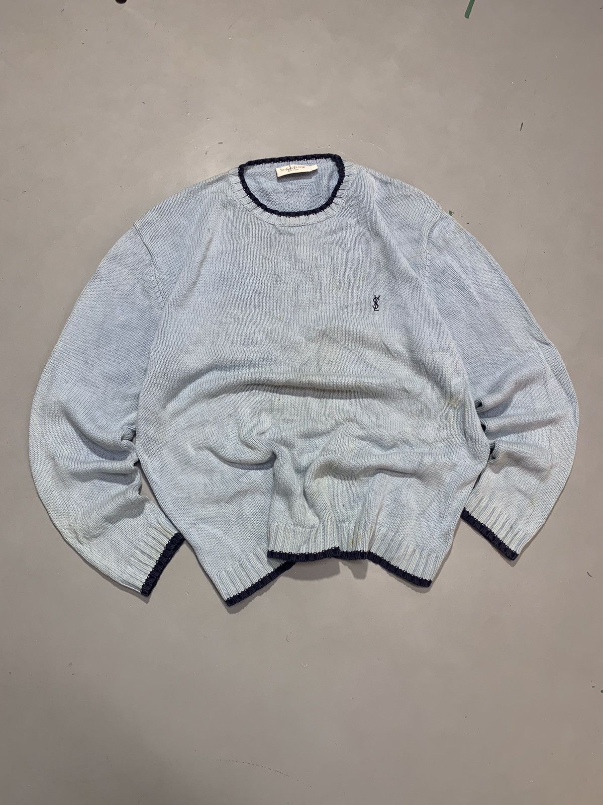 Yves Saint Laurent Dusty vintage ysl white tag knitted sweaters Size US M / EU 48-50 / 2 - 2 Thumbnail