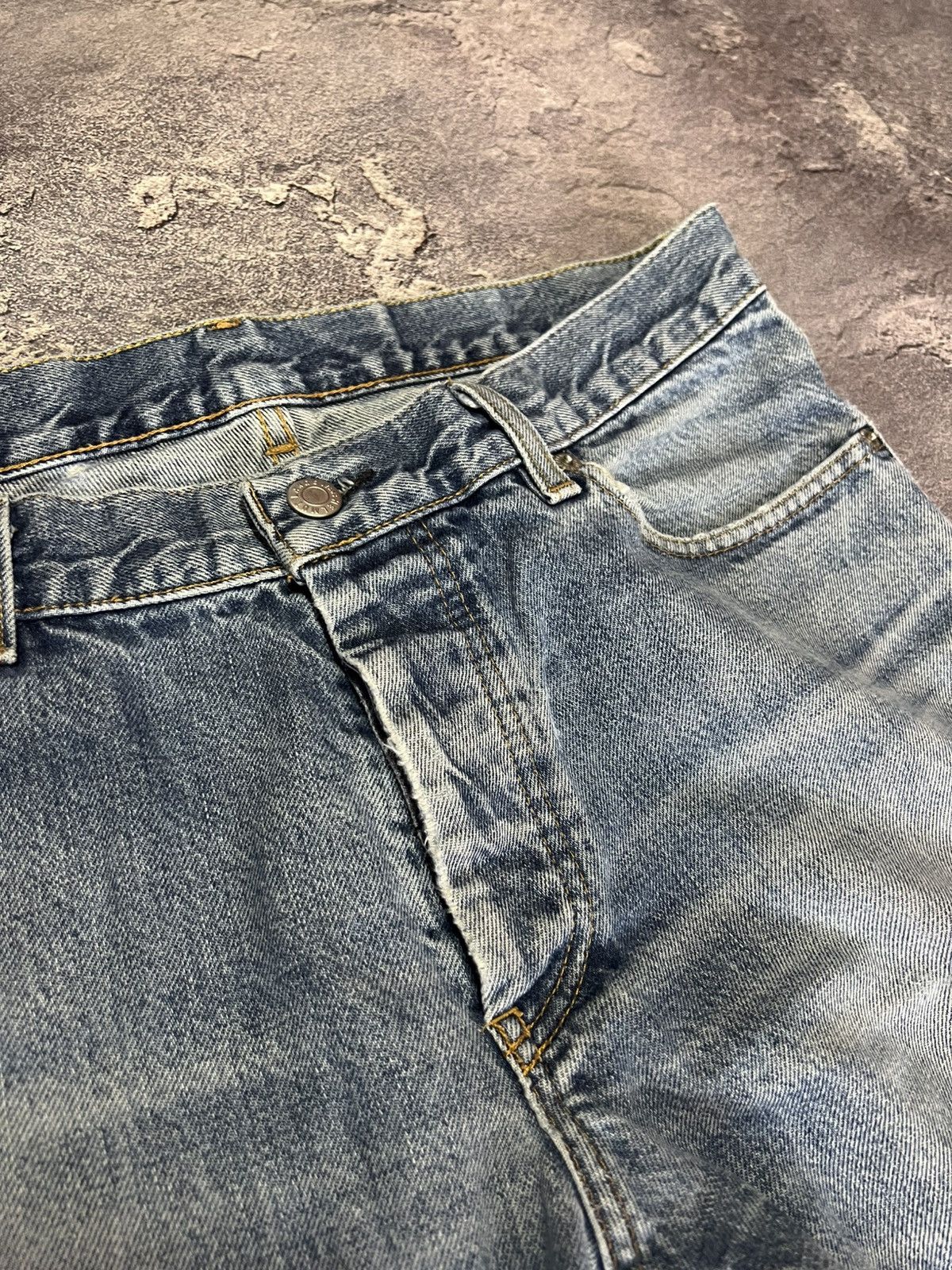 Helmut Lang Helmut Lang SS99 Jeans Classic Cut Washed Denim Distressed Size US 33 - 8 Thumbnail