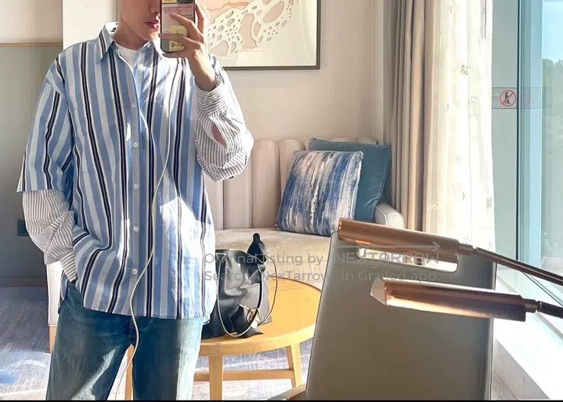 Dries Van Noten Dries Van Noten Striped Shirt Size US S / EU 44-46 / 1 - 3 Thumbnail