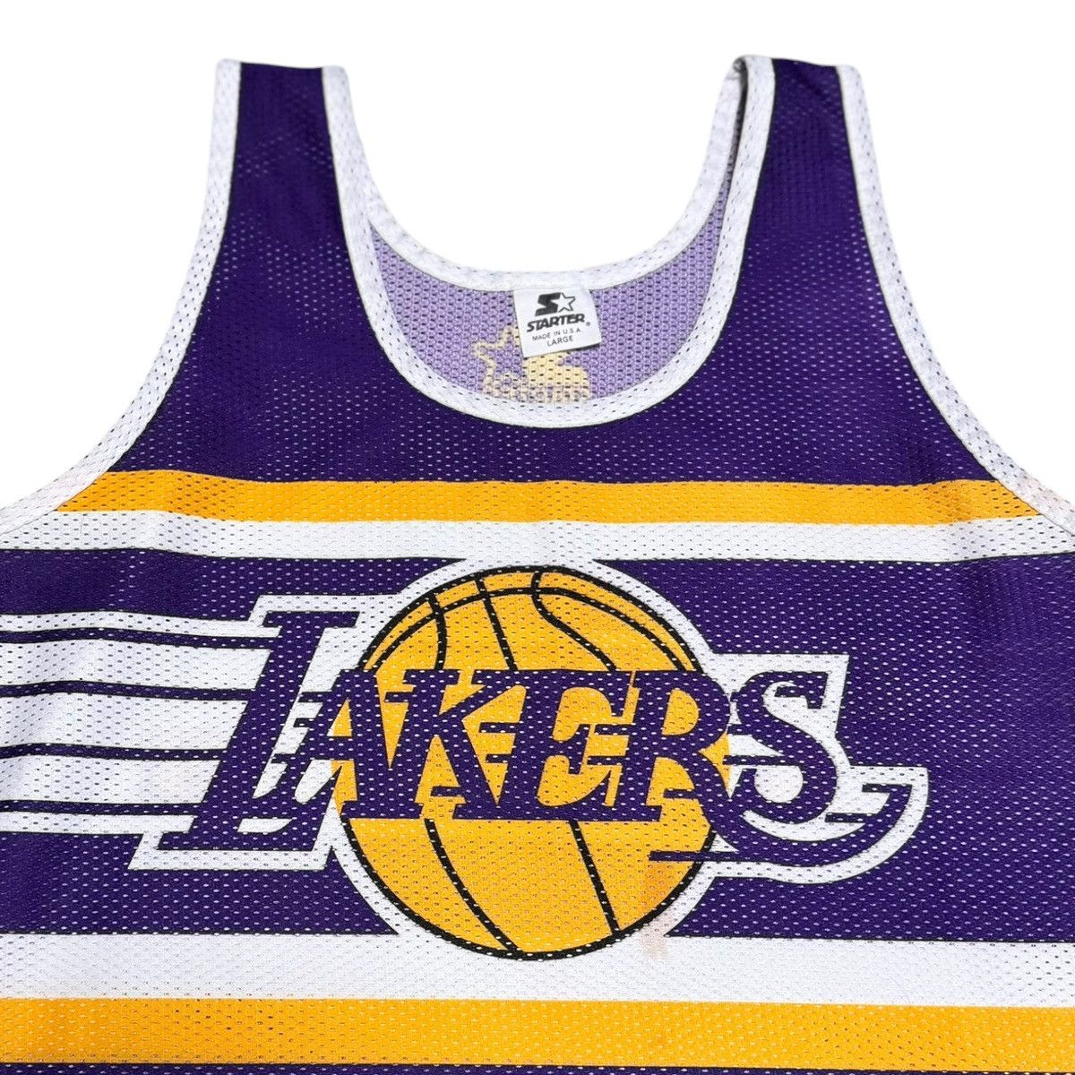 NBA × Starter × Vintage Vintage Starter Los Angeles Lakers Mesh Jersey Adult Large Size US L / EU 52-54 / 3 - 2 Thumbnail