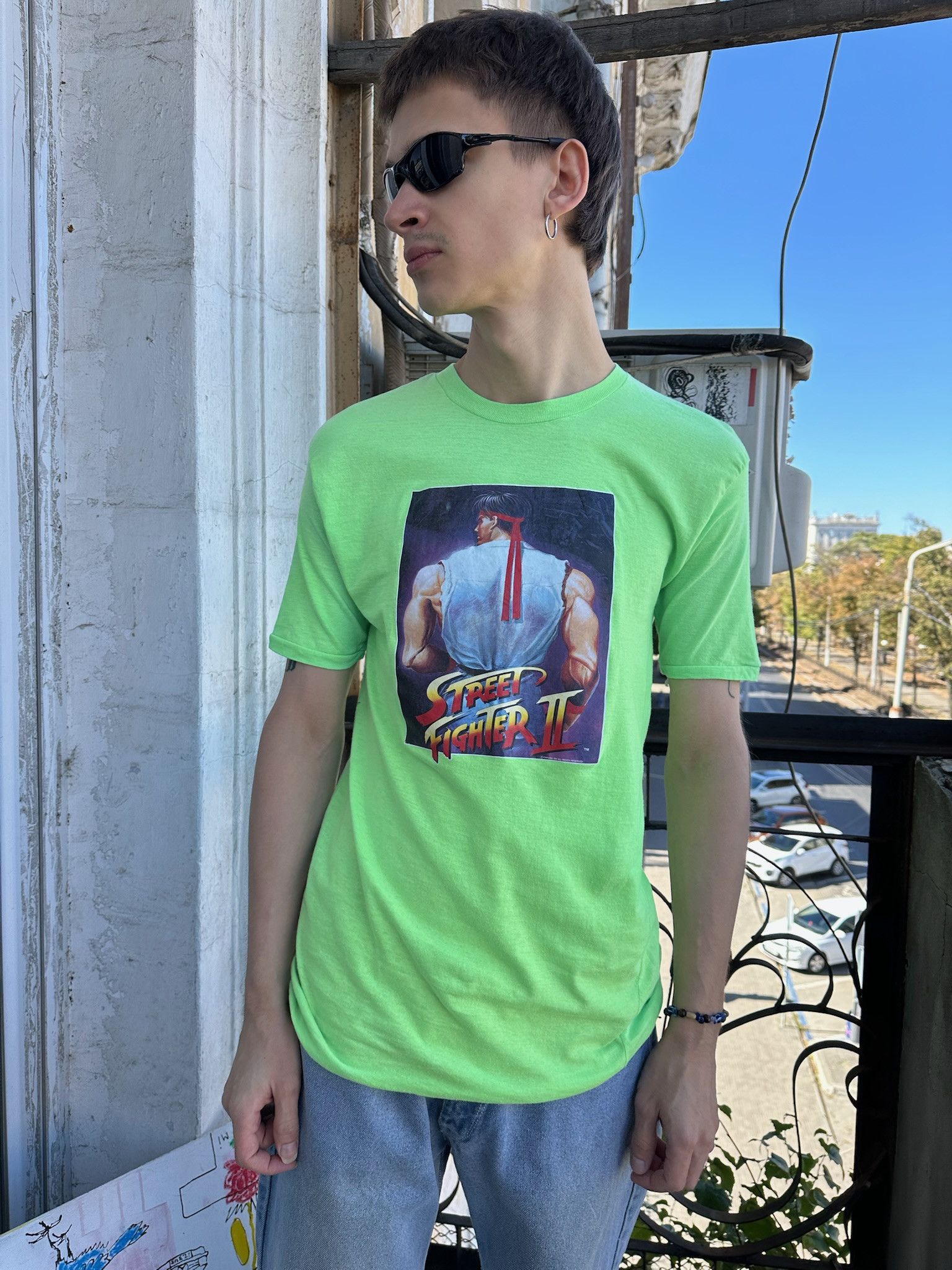 Anime Vintage 1991 Street Fighter 2 Ryu Capcom T-Shirt Size US M / EU 48-50 / 2 - 2 Thumbnail