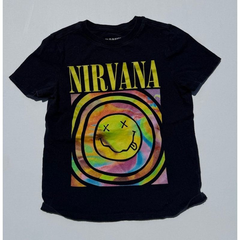 Old Navy Kids Nirvana Band T-shirt Size US XS / EU 42 / 0 - 1 Thumbnail