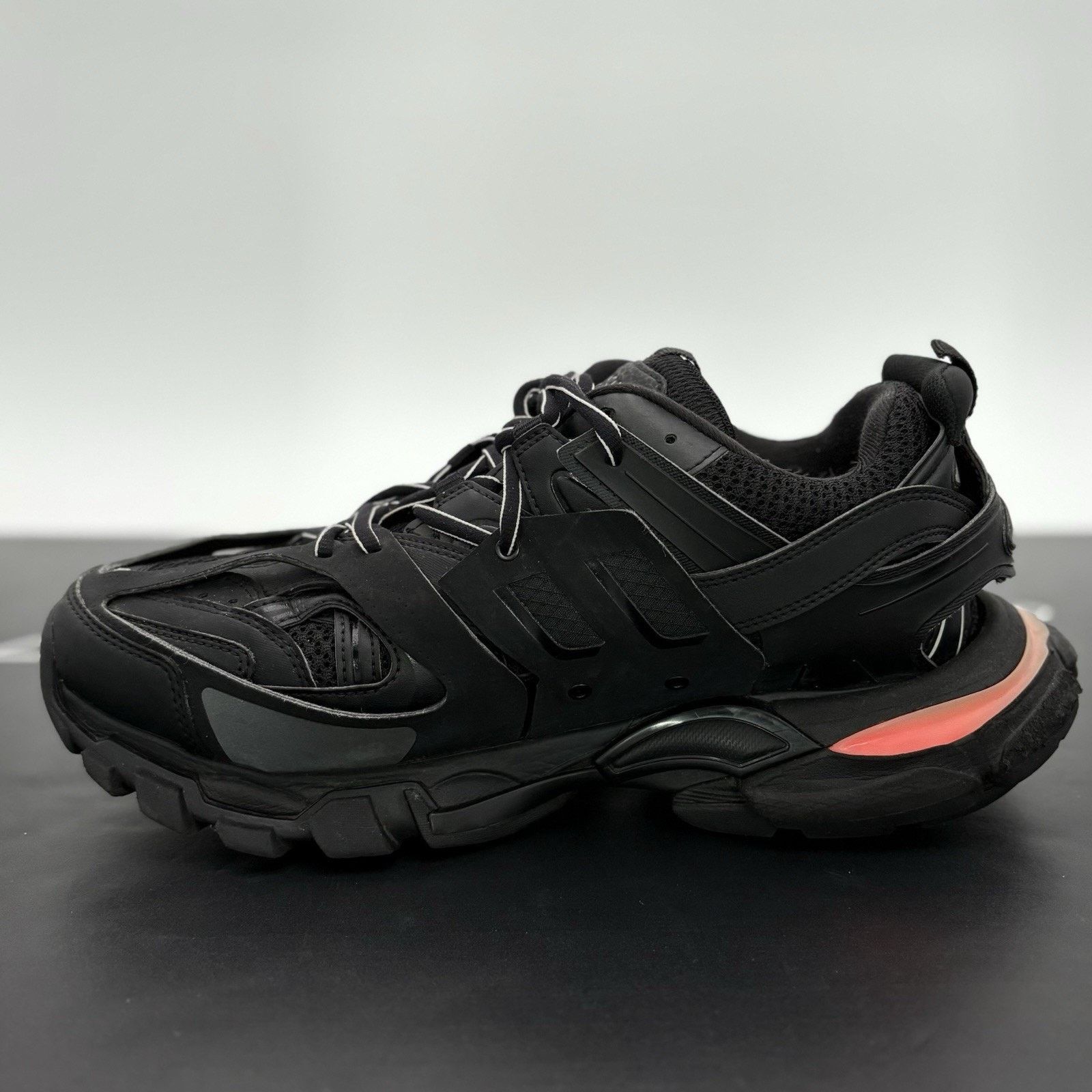 Balenciaga Balenciaga Track LED Sneaker ' Black ' | GOOD CONDITION! Size US 10 / EU 43 - 4 Thumbnail