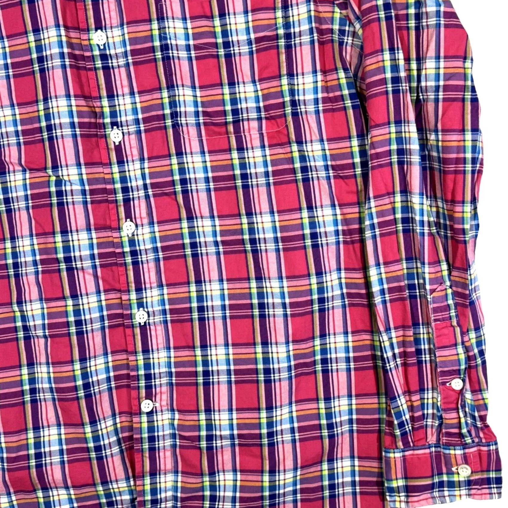 Ralph Lauren Ralph Lauren Mens L Plaid Shirt Cotton Button-Down Long Sleeve Pink & Blue Classic Size US L / EU 52-54 / 3 - 5 Thumbnail