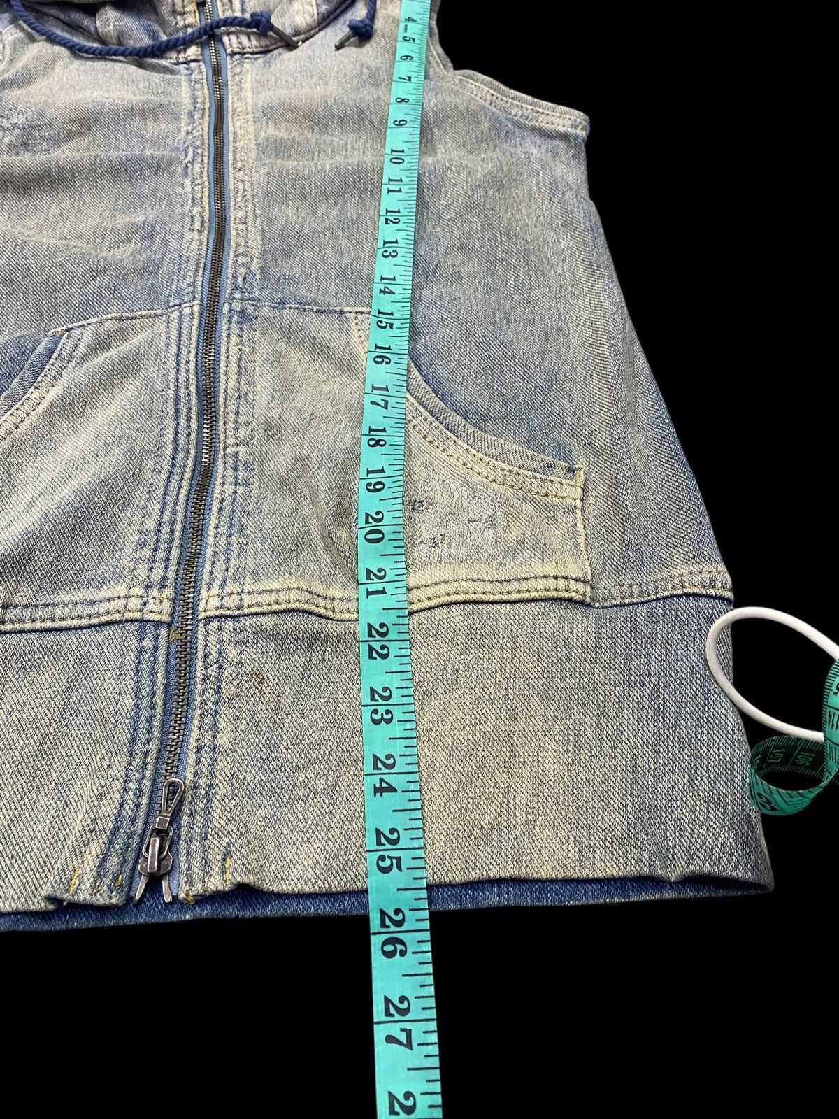 GOA Genuine Vintage G.O.A Denim Hooded Sleeveless Vest Zip Up Size US M / EU 48-50 / 2 - 5 Thumbnail