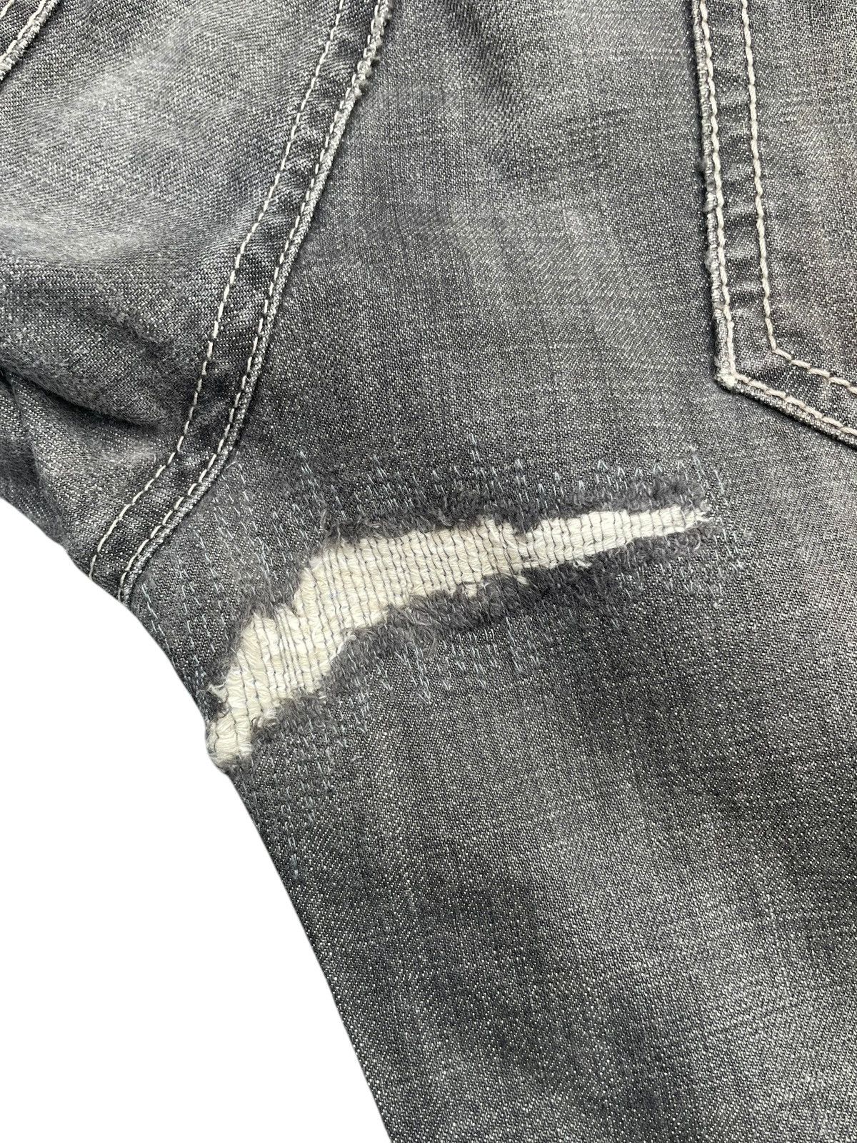 Yohji Yamamoto Against All Risk Distresed Jeans Size US 35 - 12 Thumbnail