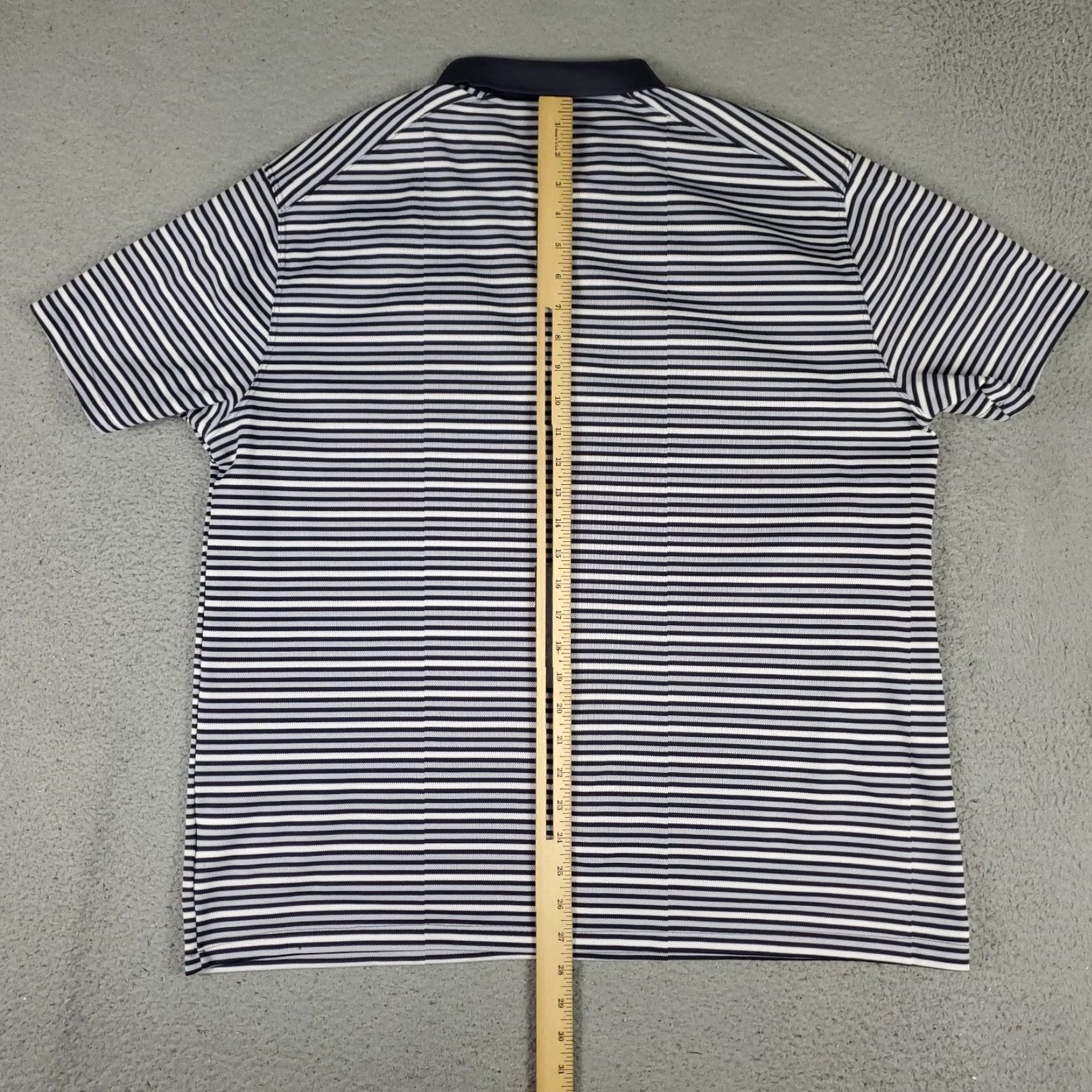 Nike Nike Polo Shirt XL Blue Gray Striped Short Sleeve Golf Casual Mens Size US XL / EU 56 / 4 - 4 Thumbnail