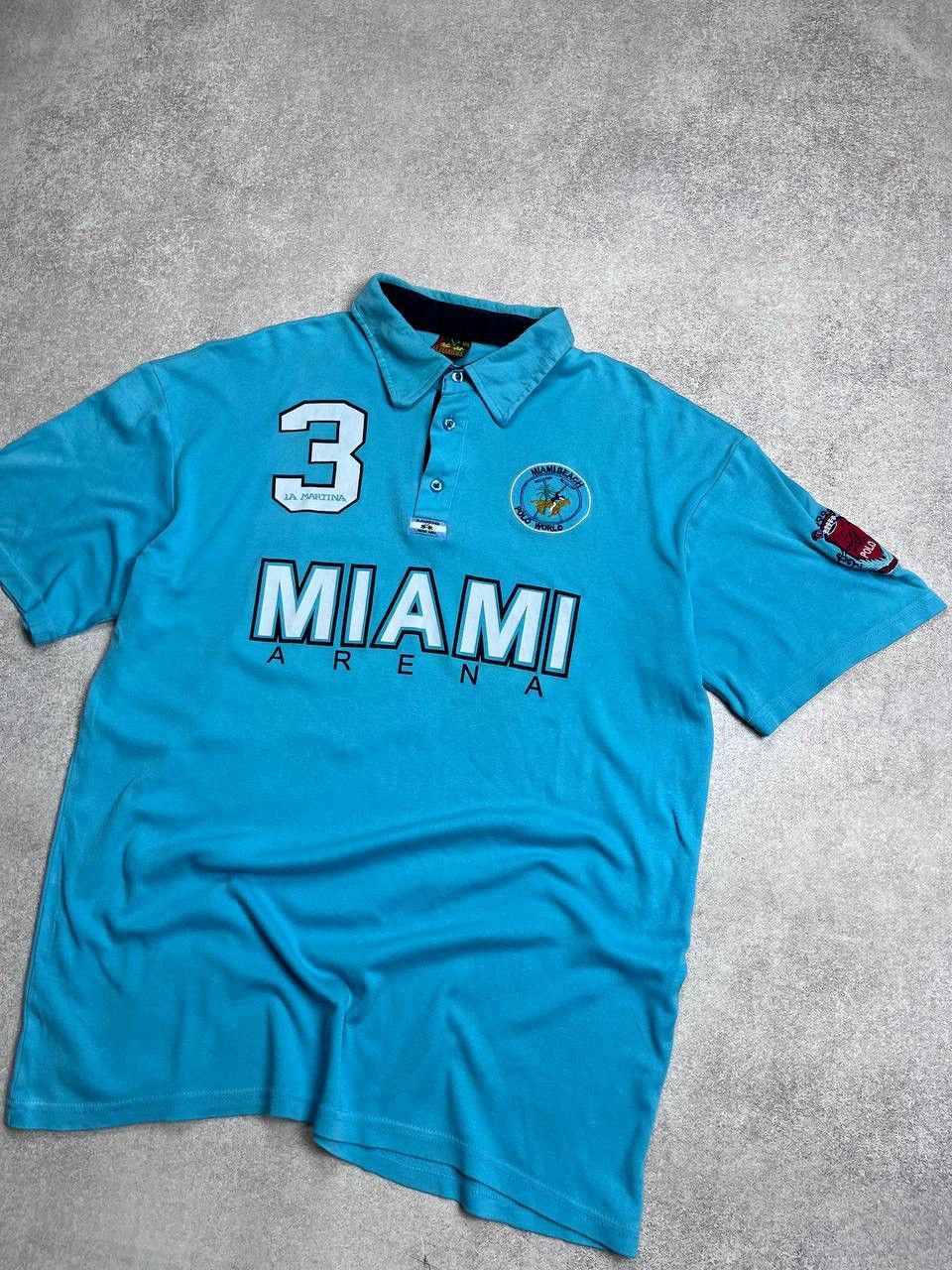 La Martina Vintage La Martina Miami Arena Polo Shirt Y2K XL Size US XL / EU 56 / 4 - 2 Thumbnail
