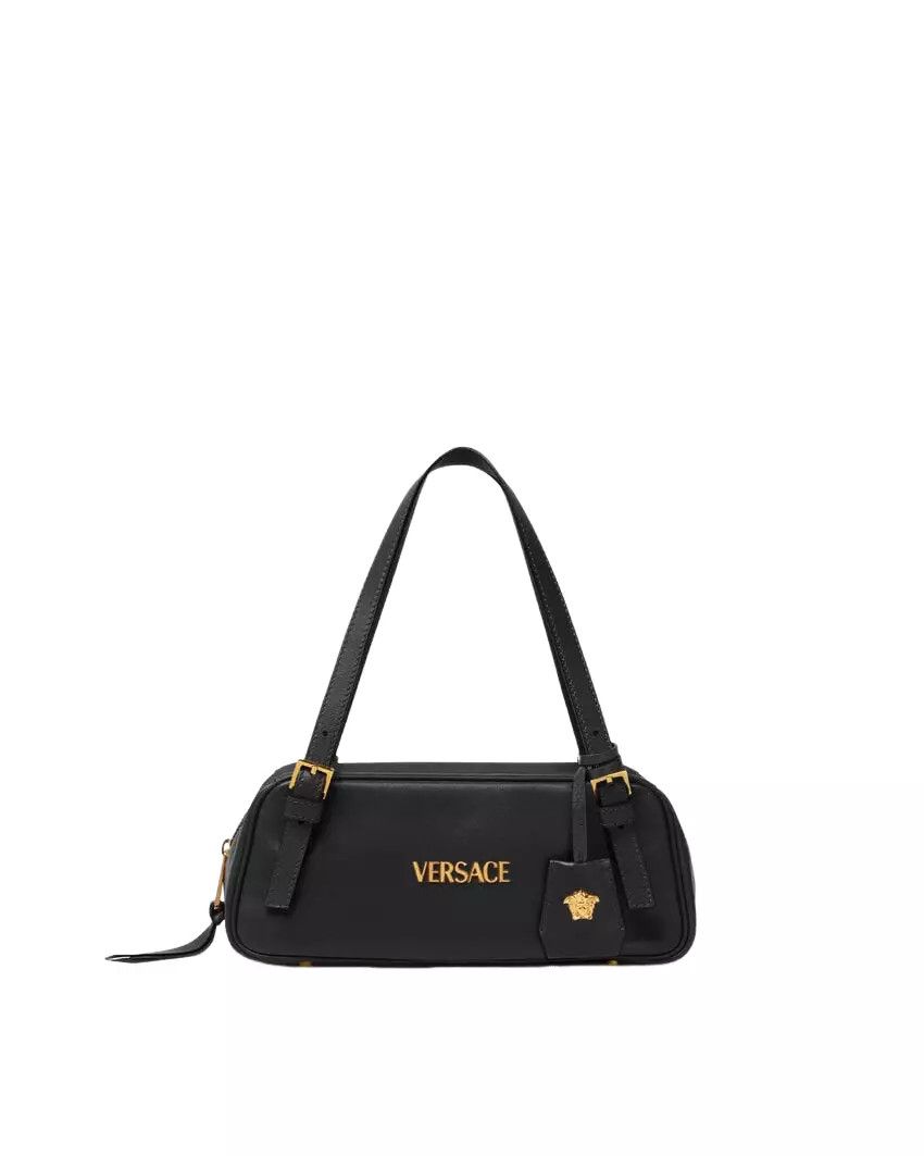 Versace VERSACE $1450 B/G Leather Bowling Shoulder Bag New Auth Size ONE SIZE - 1 Thumbnail