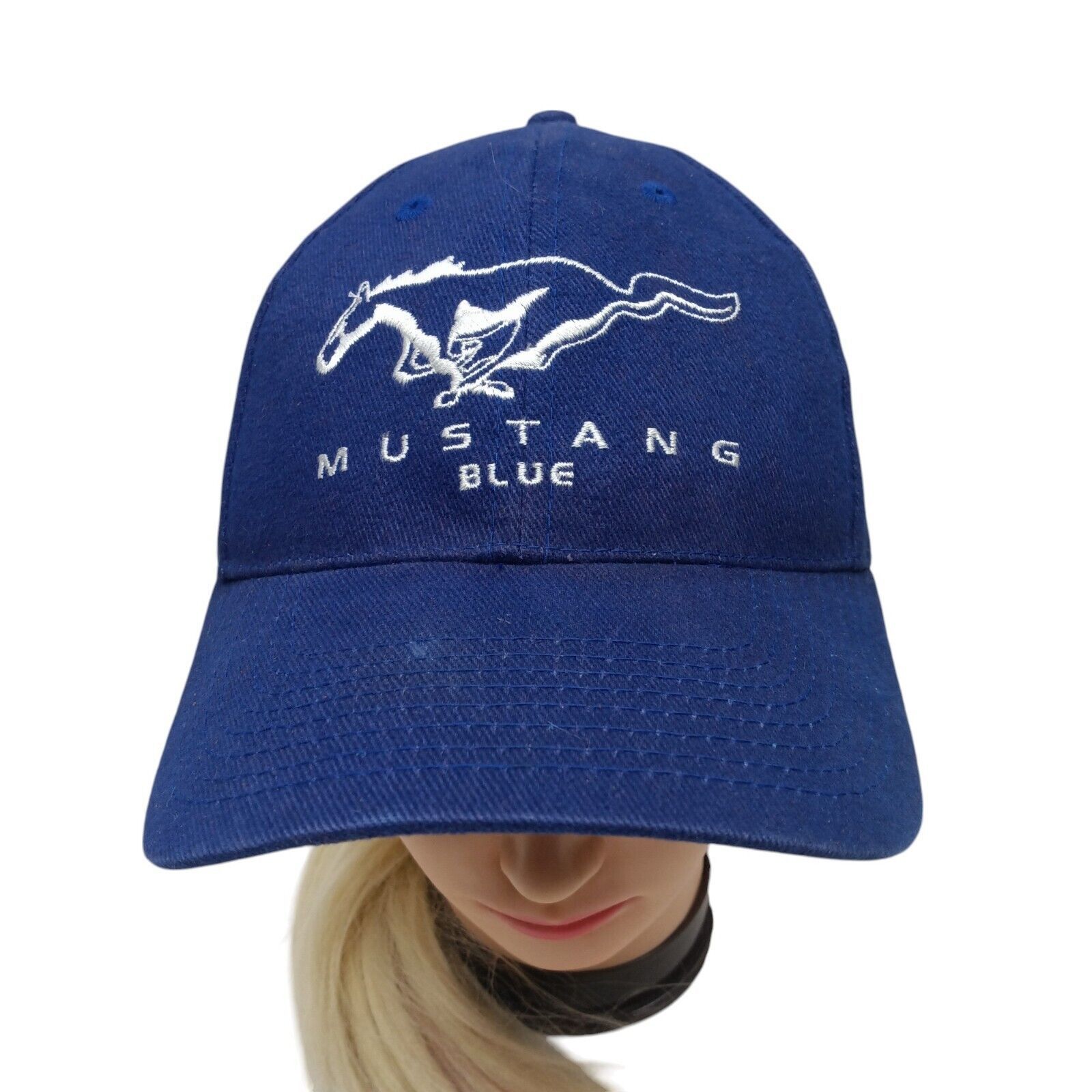 Ford Mustang Blue Strapback Hat Bold, Daring, Legendary Ford Cap Size ONE SIZE - 2 Thumbnail