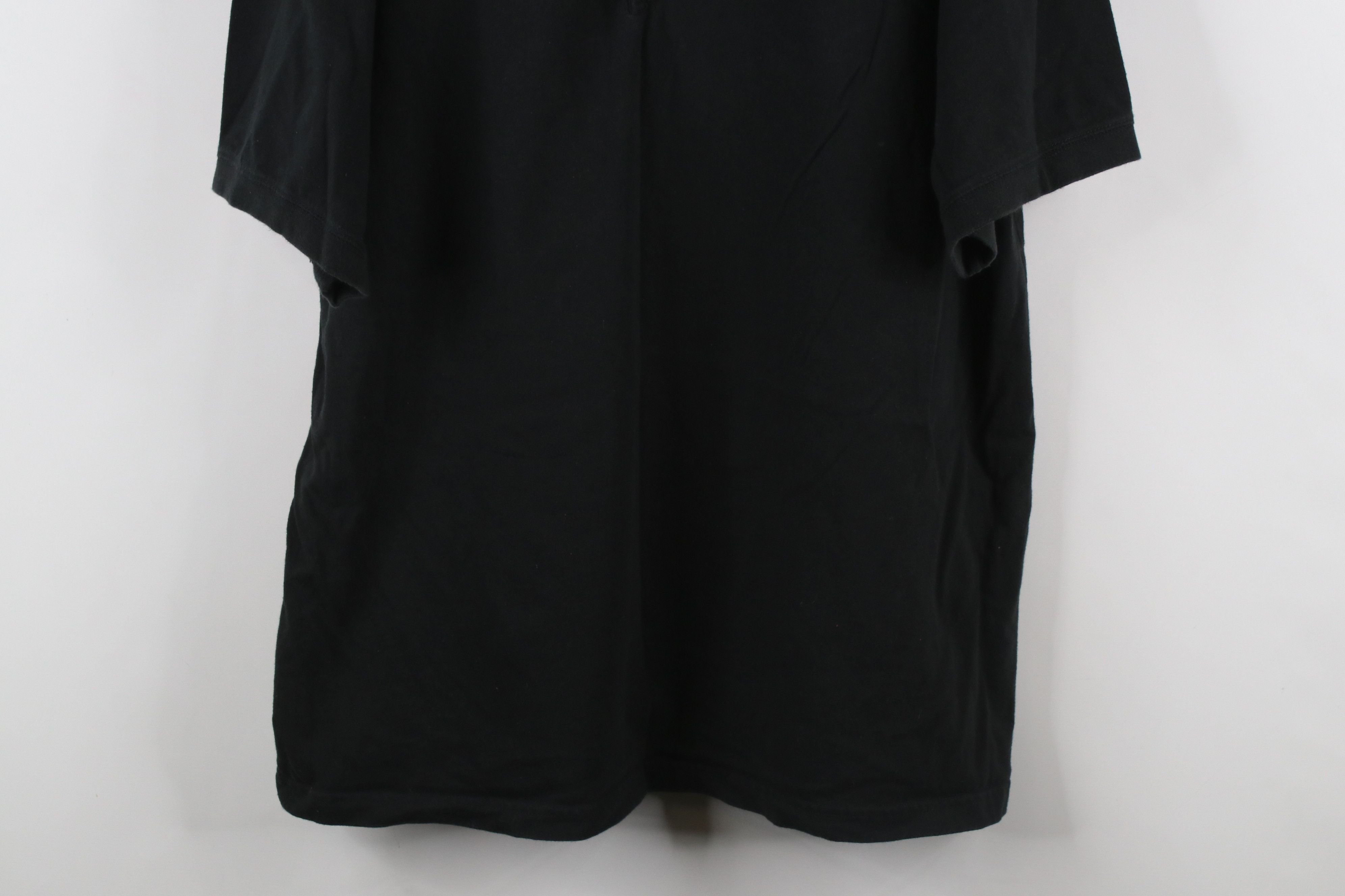 Vintage Vintage 90s Streetwear Heavy Cotton Henley T-Shirt Black Size US XL / EU 56 / 4 - 3 Thumbnail