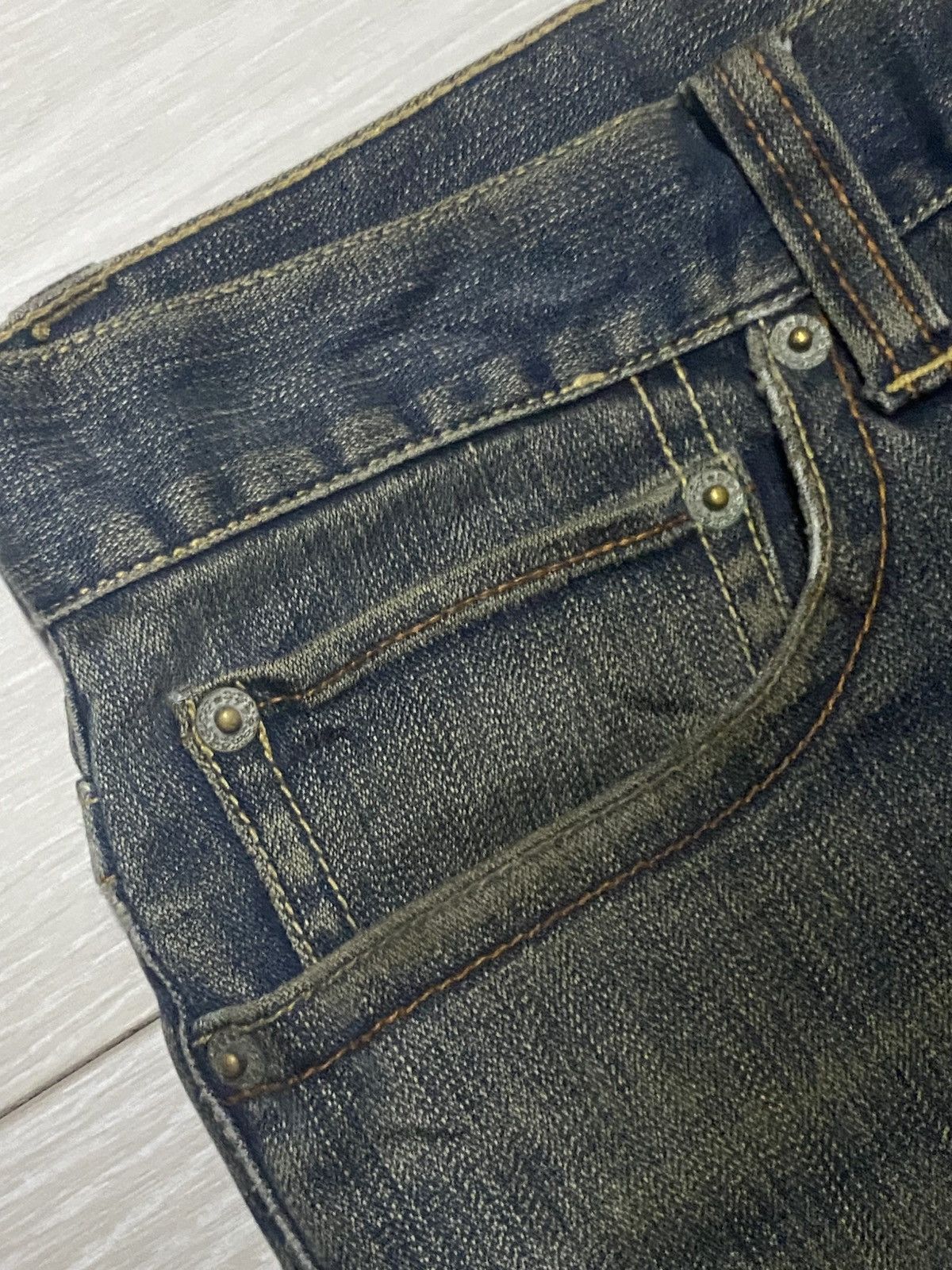 Vintage Vintage Japanese Brands Rusty Distressed Loose Jeans Size US 36 / EU 52 - 10 Thumbnail