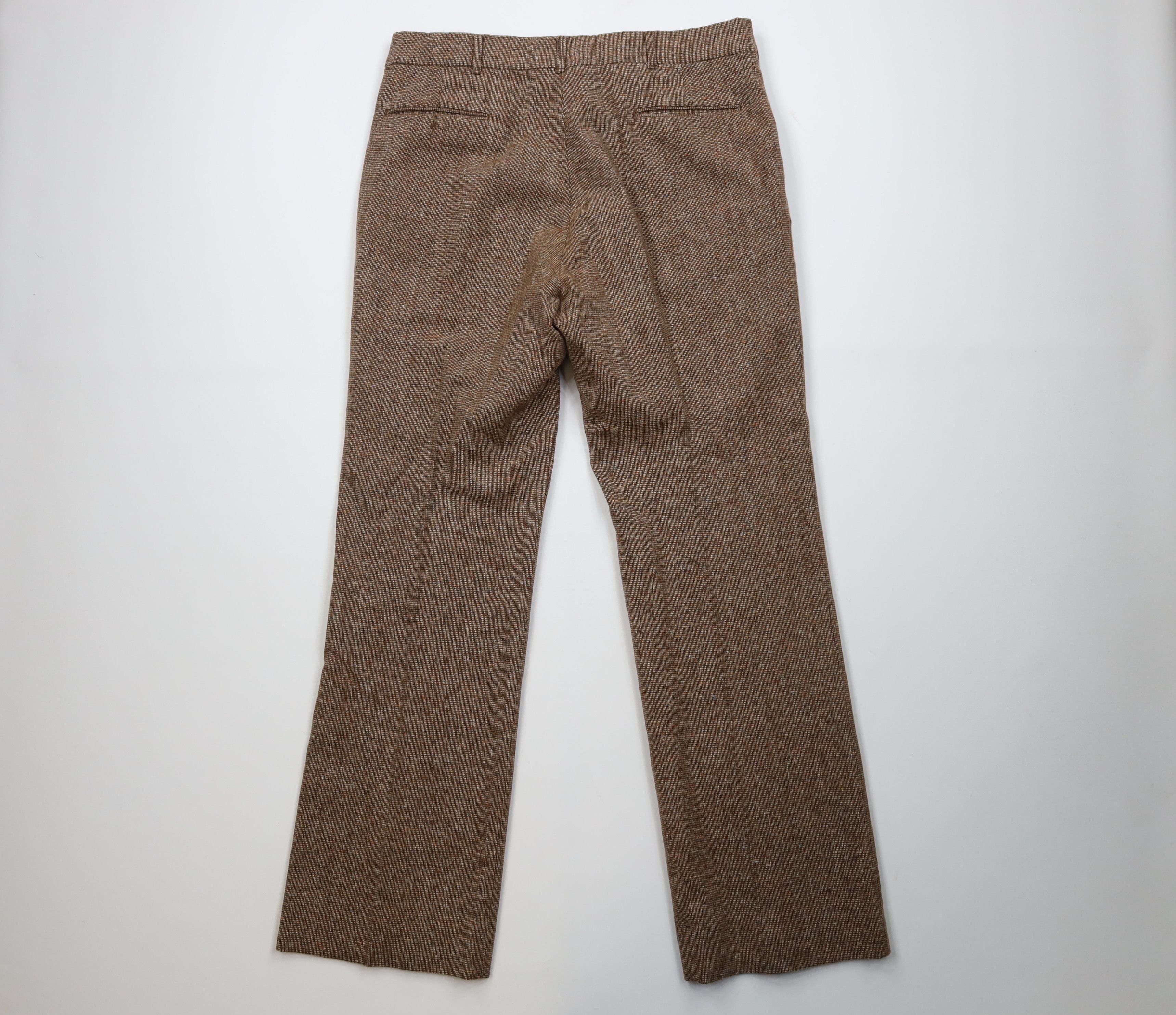 Vintage Vintage 60s 70s Streetwear Wool Tweed Bell Bottoms Pants US Size US 36 / EU 52 - 9 Thumbnail
