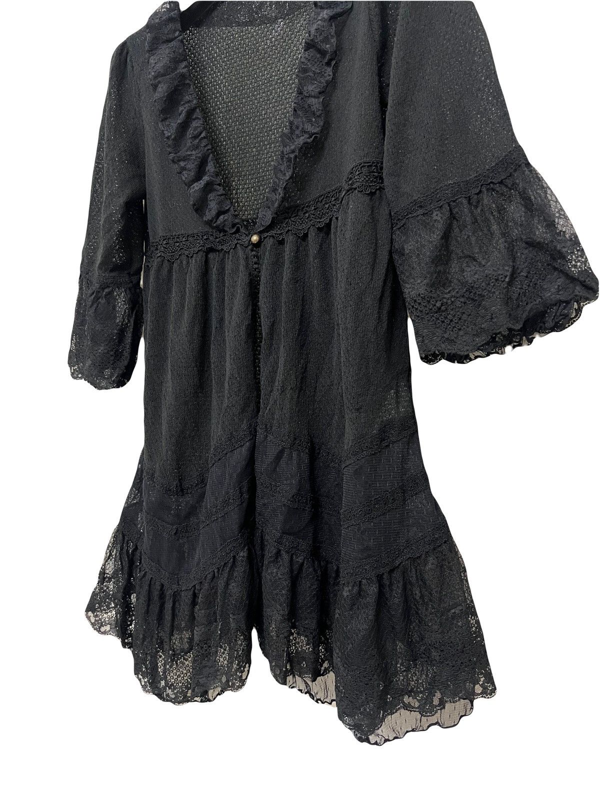 LIZ LISA Axes Femme black lace mesh cardigan 🖤🥀 Size ONE SIZE - 5 Thumbnail
