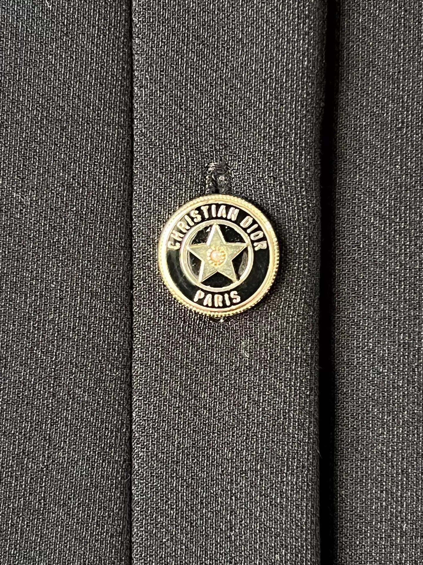 Dior Dior black waist-cinched gold star button 36 dress Size XS / US 0-2 / IT 36-38 - 5 Thumbnail