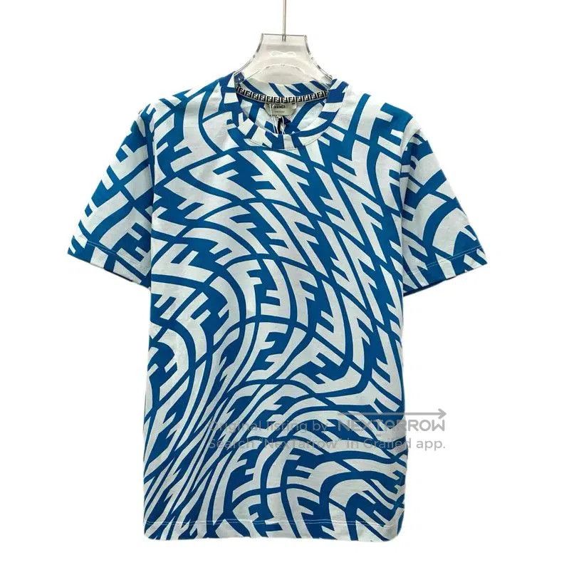 Fendi Fendi Blue Cotton T-Shirt for Women . Size M / US 6-8 / IT 42-44 - 1 Thumbnail