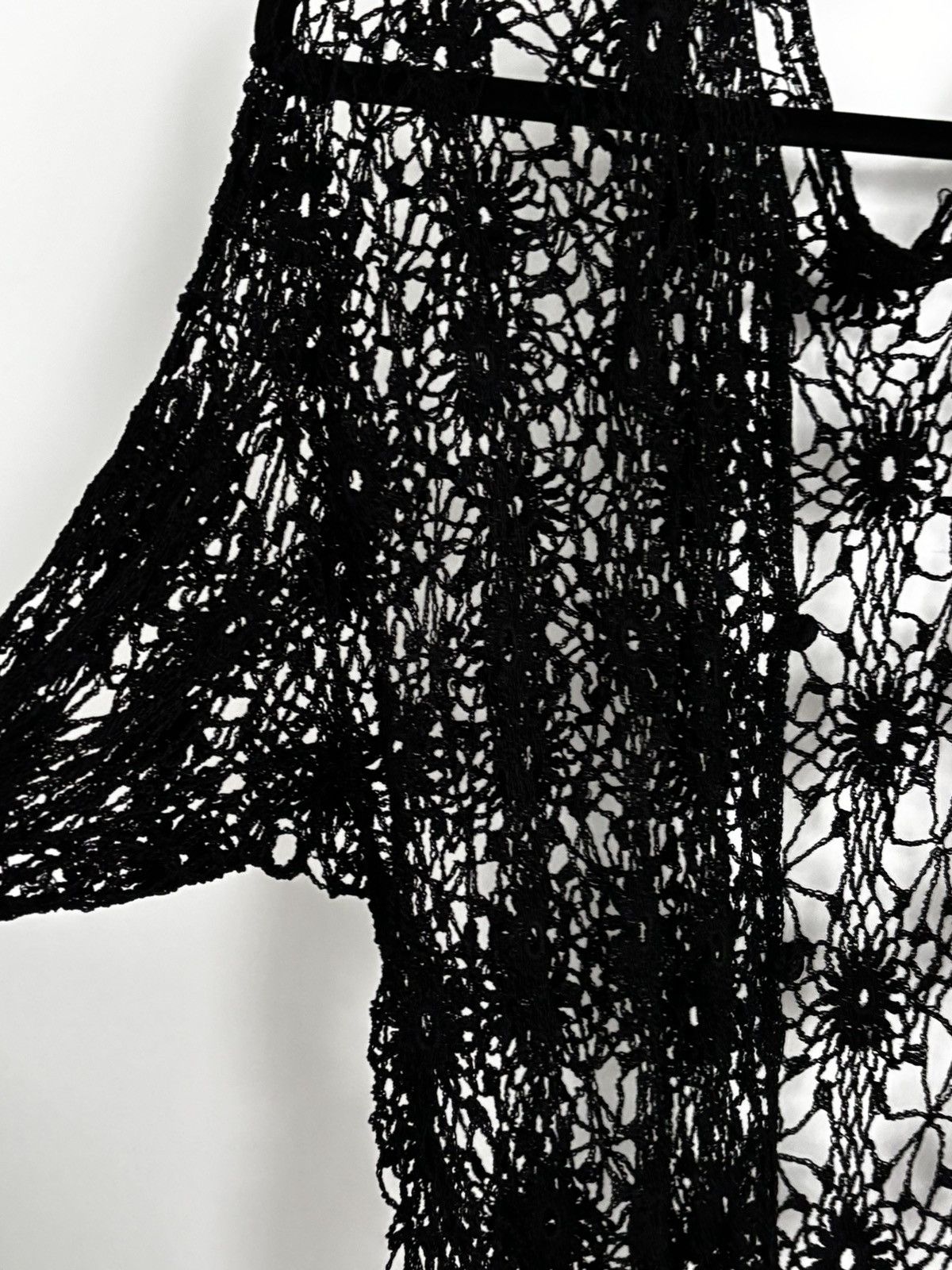 Vintage Avant garde - Cutout black gothic coverup Size S / US 4 / IT 40 - 1 Thumbnail