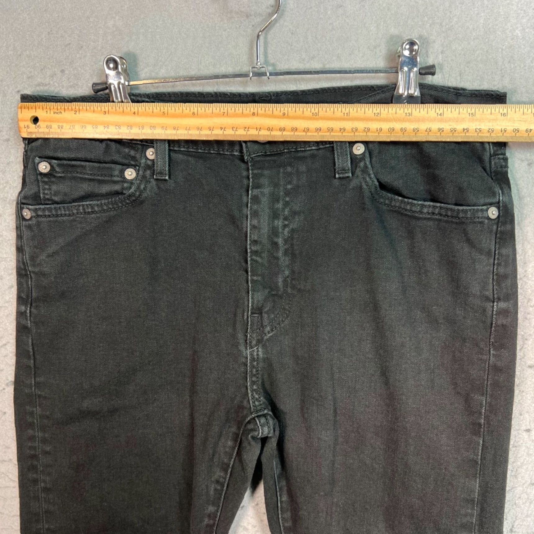 Levi's Levis 5191 Mens Slim Black Denim Jeans Cotton Blend 33x32 Slim Fit, Levi's 500 Series, 5-Pocket, Regular Size US 33 - 6 Thumbnail