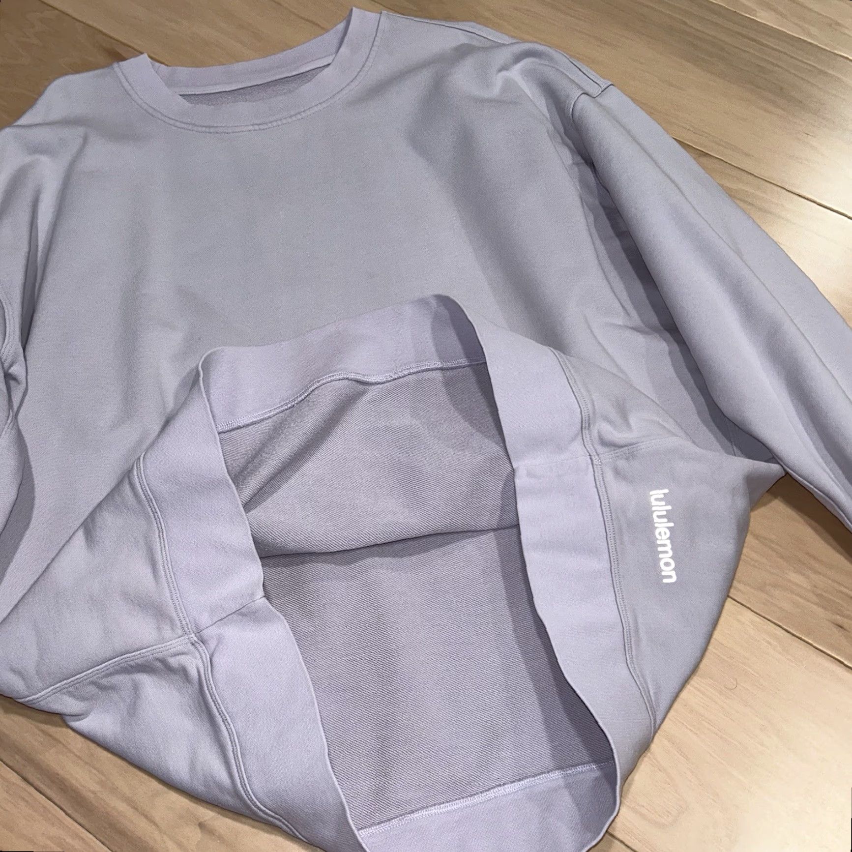 Lululemon Lululemon Perfectly Oversized Crew Long Sleeve Sweatshirt Lavender Women 14 Size XL / US 12-14 / IT 48-50 - 4 Thumbnail