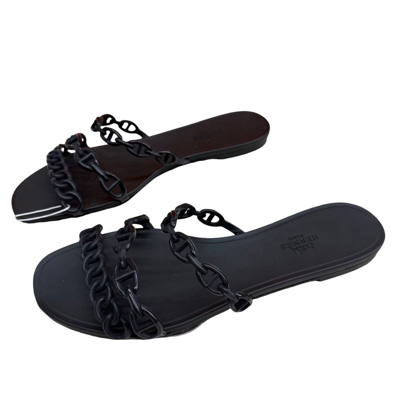 Hermes Hermès Rubber Chain Sandals Size 39 Size US 9 / IT 39 - 1 Thumbnail
