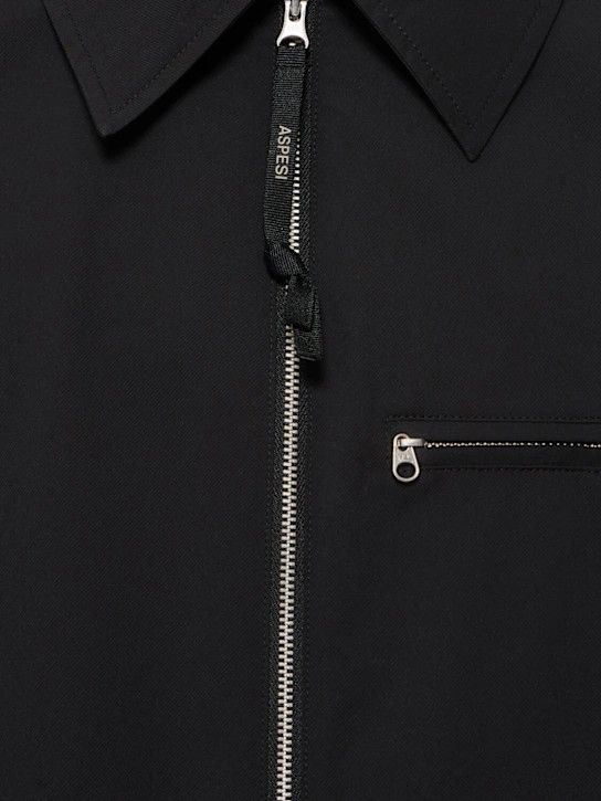 Aspesi o1lsvrm0425 Water-Repellent Poly Twill Jacket in Black Size US M / EU 48-50 / 2 - 5 Thumbnail