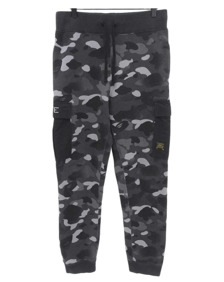 Bape Sweatpants Black Gray A BATHING APE Size US 32 / EU 48 - 1 Thumbnail