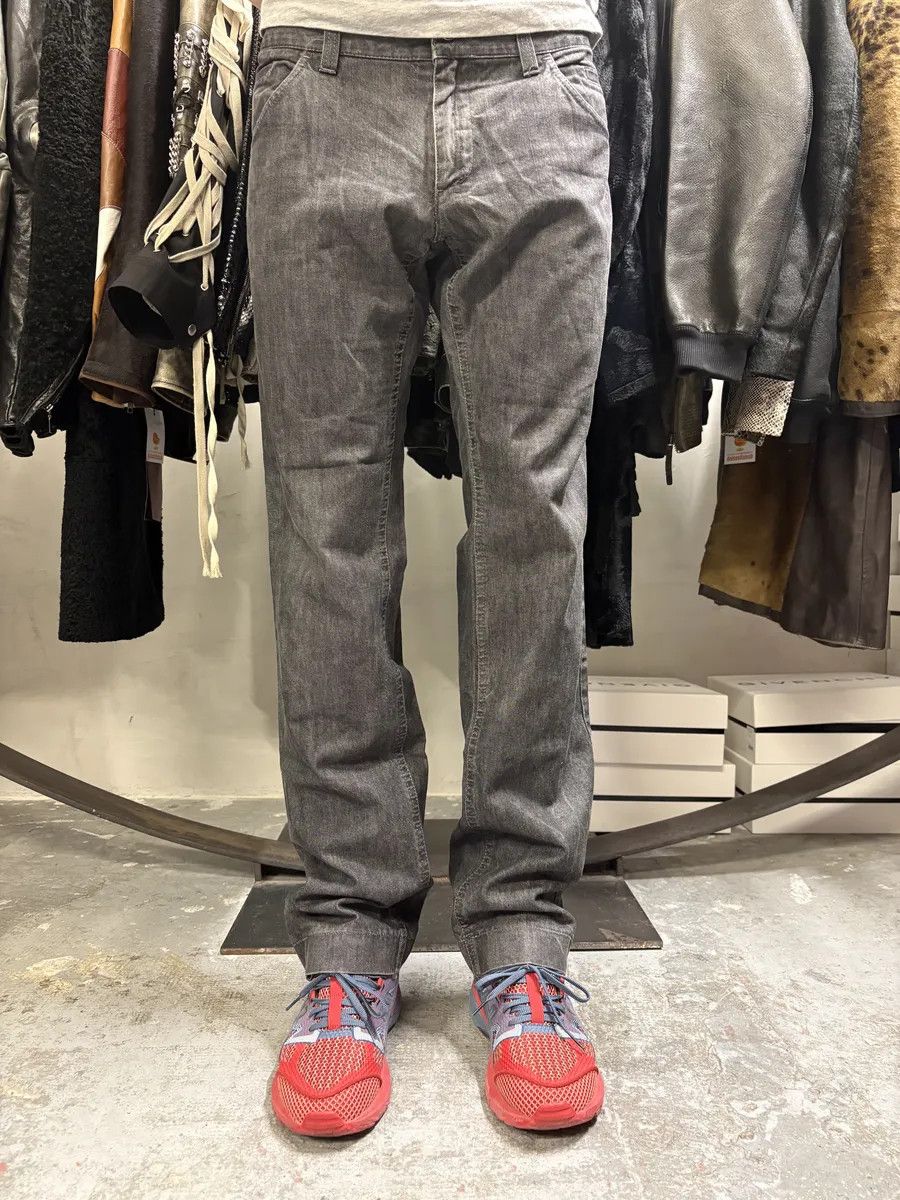 Designer × Dolce & Gabbana × Vintage 2000s Dolce & Gabbana Grey Raw Straight Denim Jeans Size US 34 / EU 50 - 1 Thumbnail